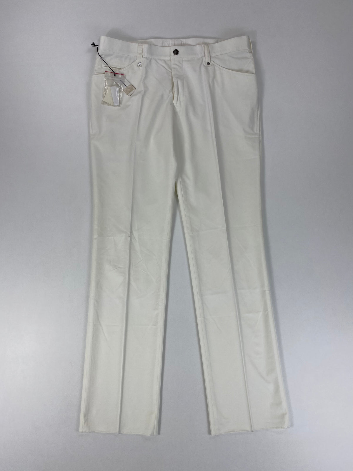 Versace Collection Pantaloni Cinque Tasche Bianchi in Cotone Stretch – foto 1 di 11