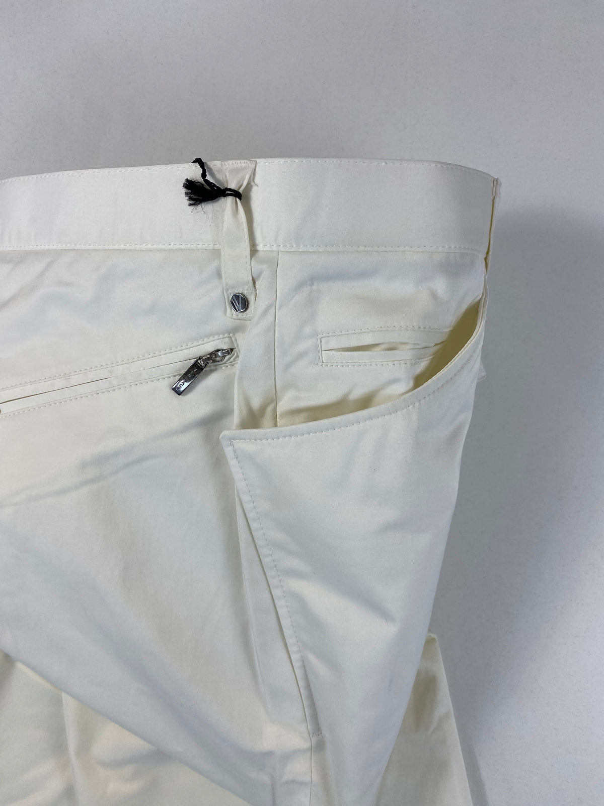 Versace Collection Pantaloni Cinque Tasche Bianchi in Cotone Stretch – foto 9 di 11