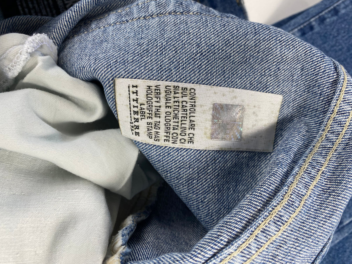 Versace Jeans Couture Jeans Vita Media Blu in Cotone Gamba Affusolata – foto 11 di 14