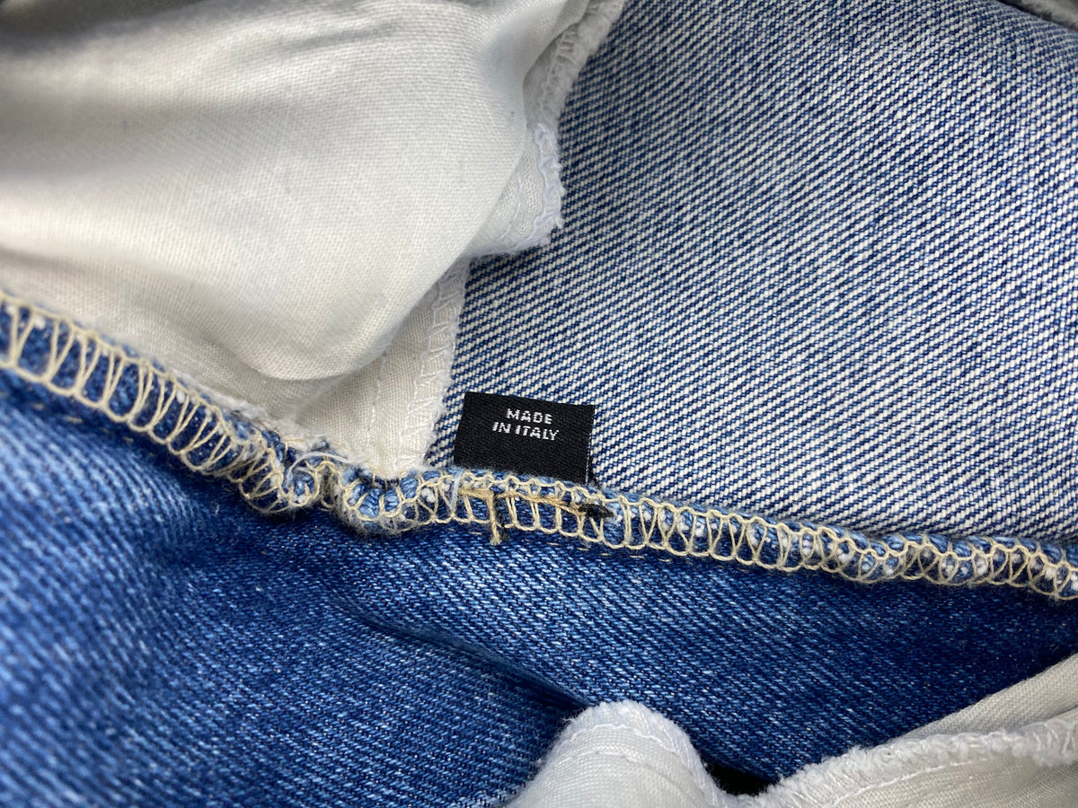 Versace Jeans Couture Jeans Vita Media Blu in Cotone Gamba Affusolata – foto 14 di 14