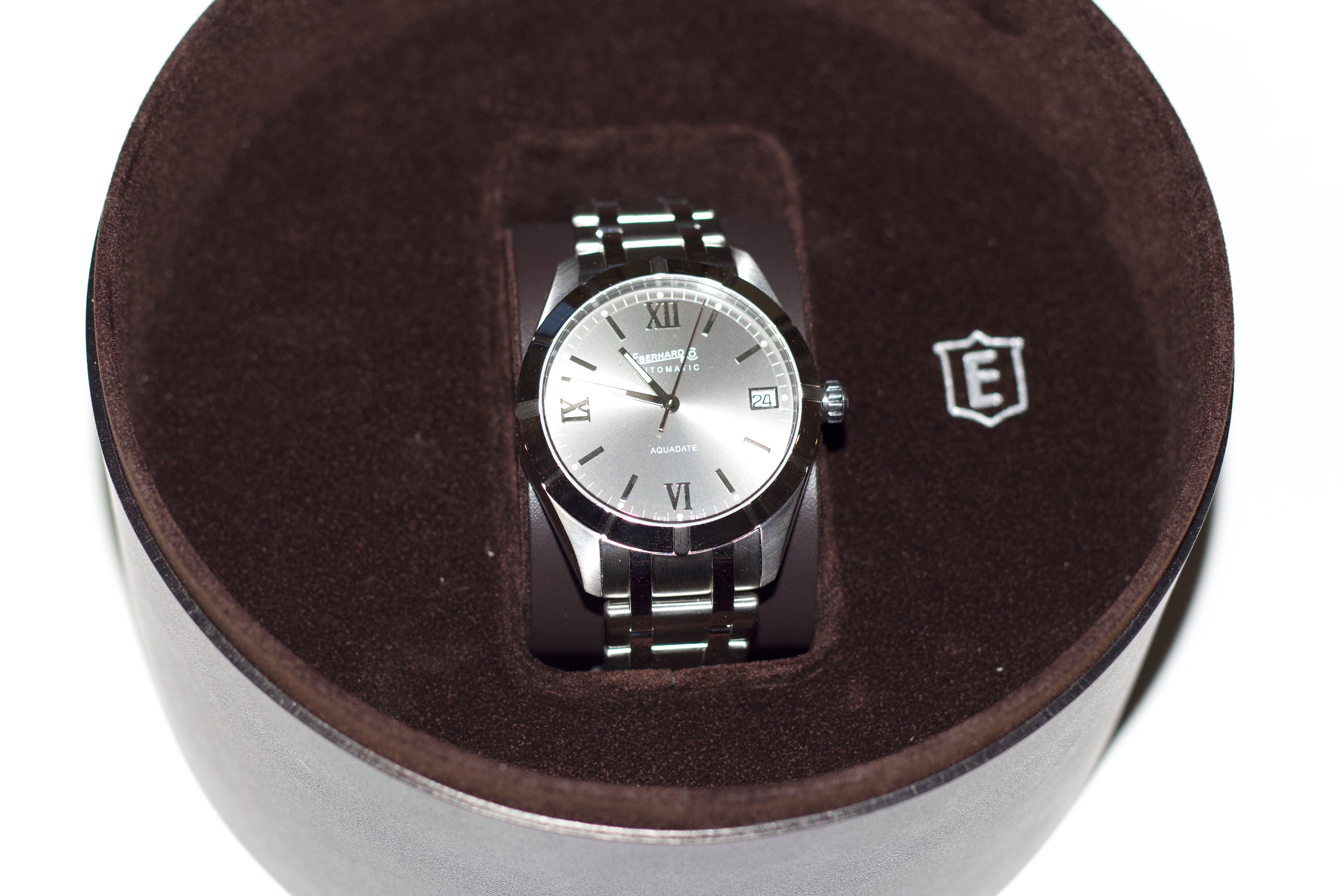 Eberhard Aquadate — quadrante grigio automatico — IlBotteghino