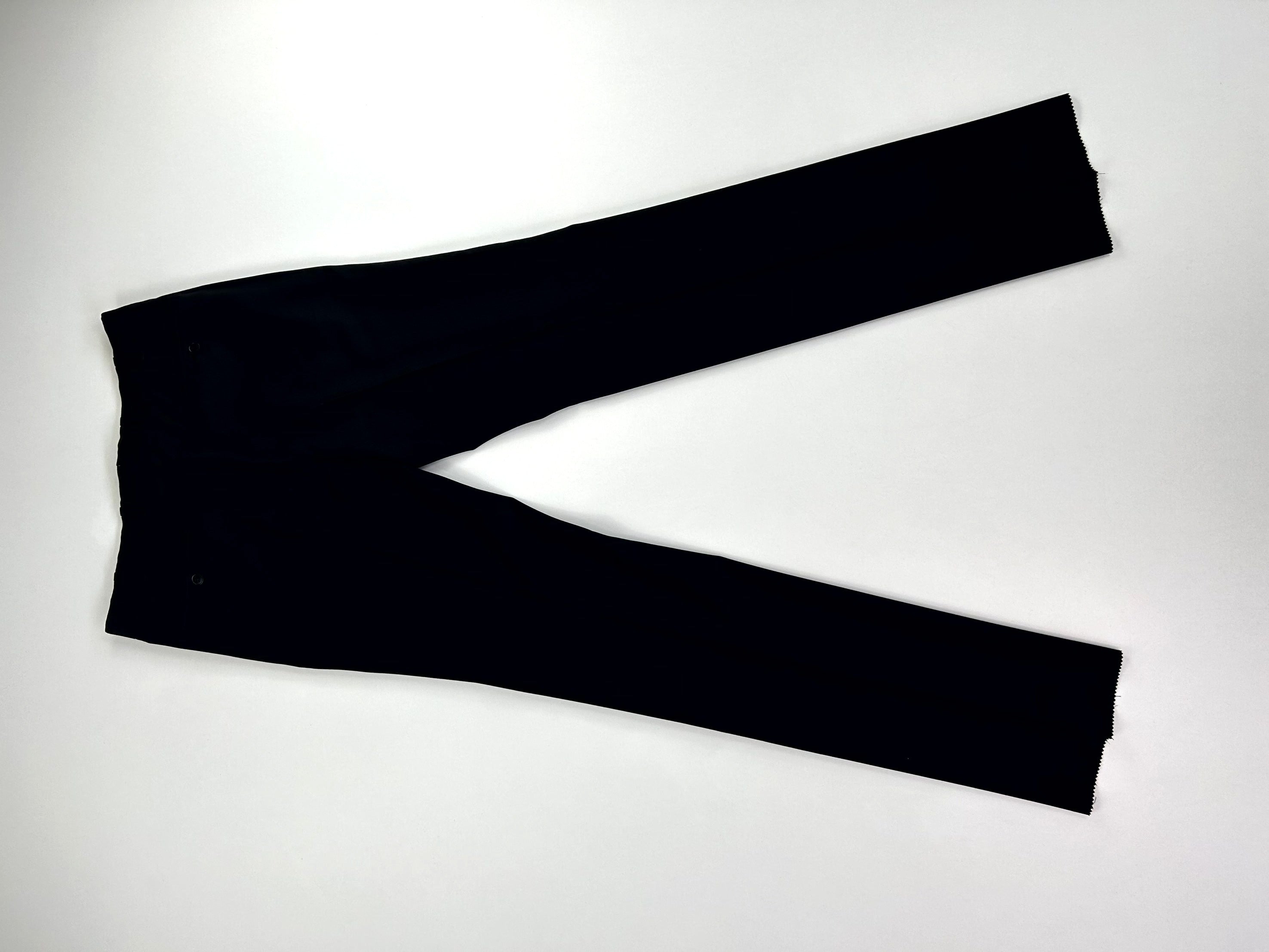 Facis Pantalone Sartoriale Uomo Nero 100% Lana Taglia 48 Made in Italy
