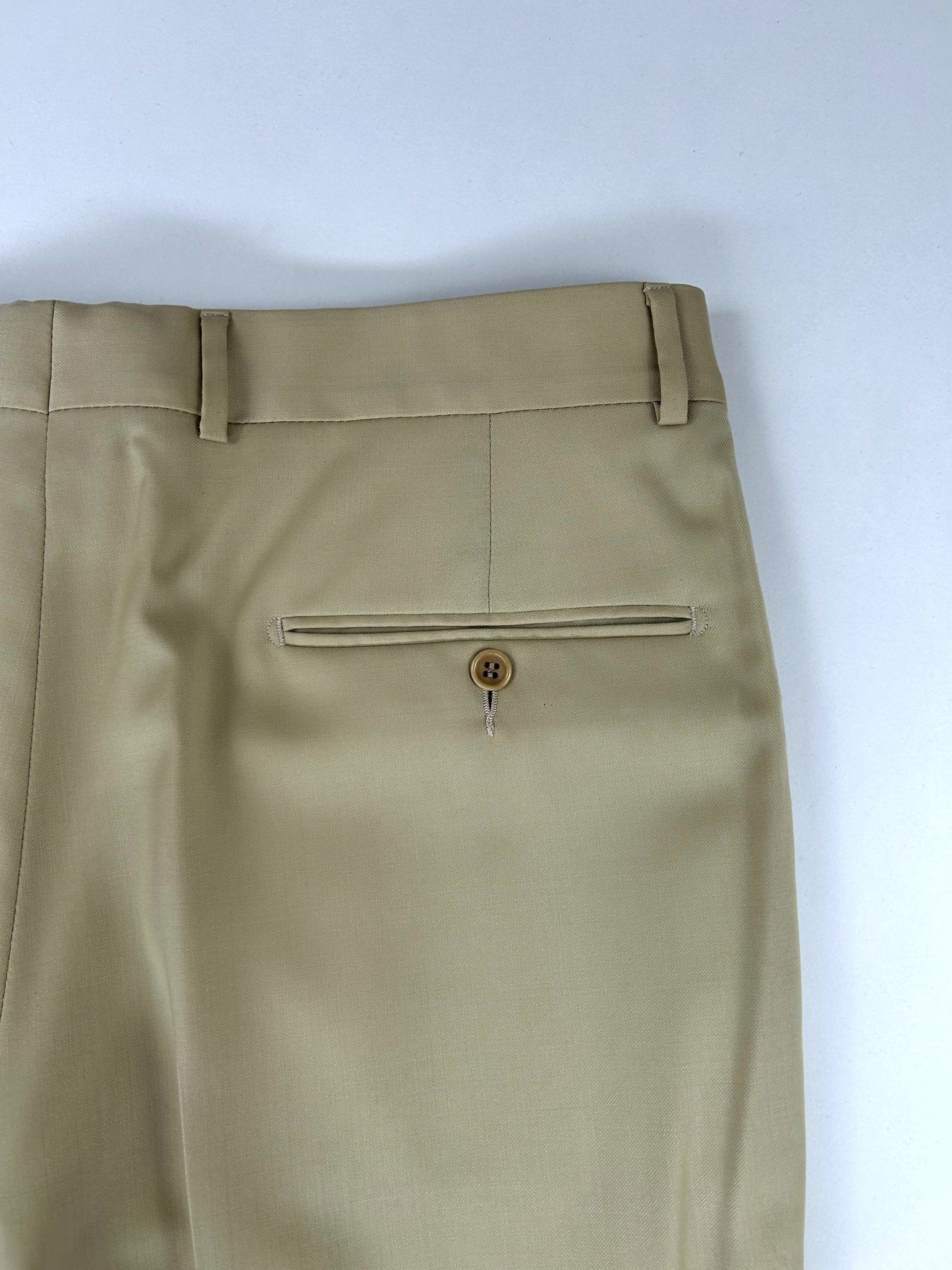 Pantalone Berry beige, dettaglio tessuto