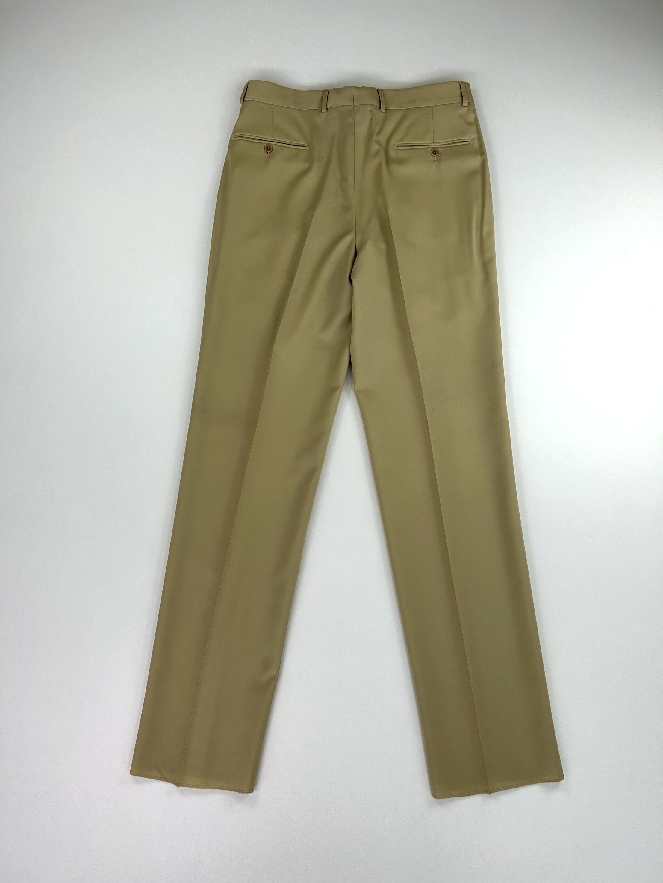 Pantalone Berry beige, etichetta brand