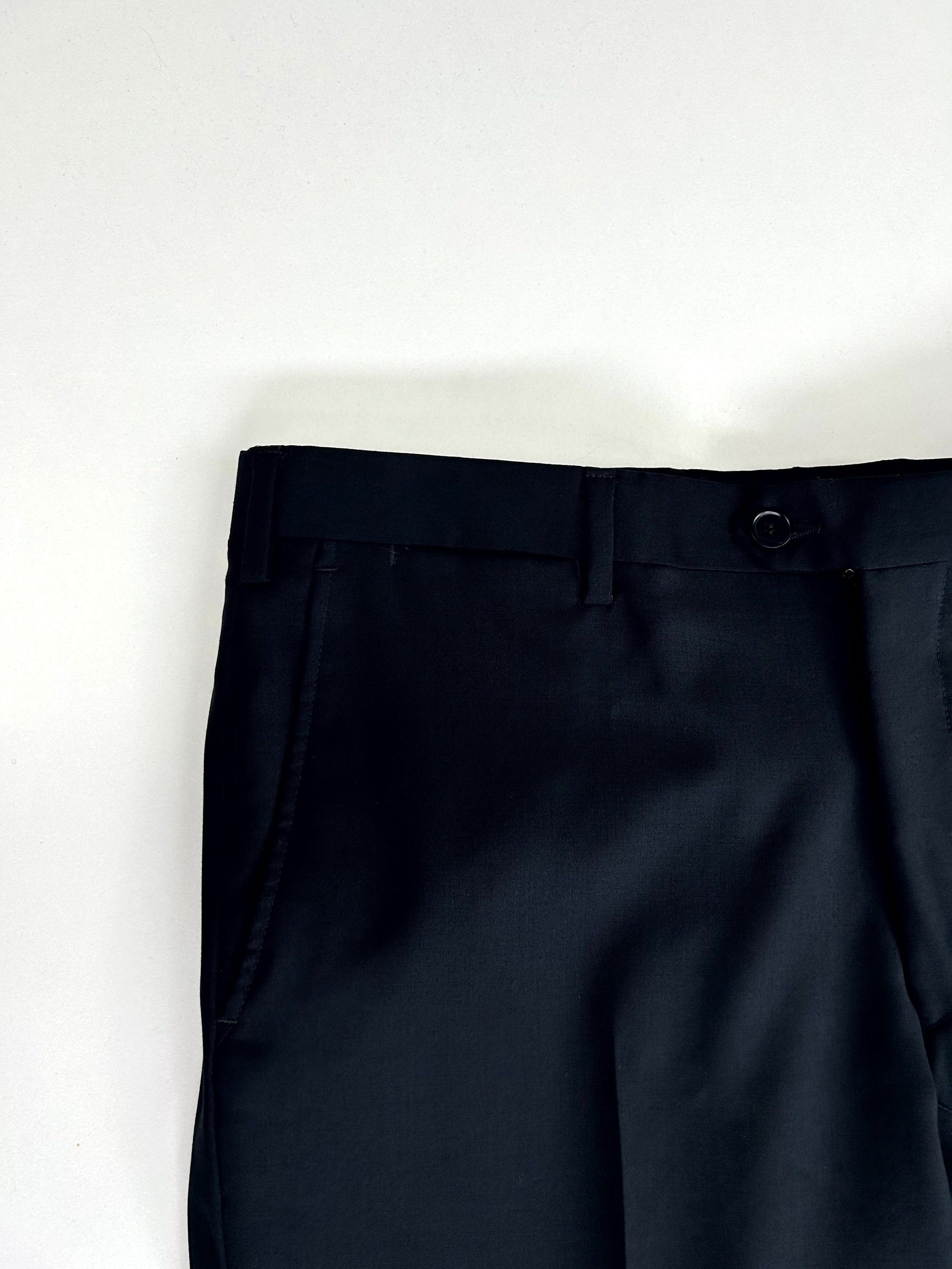 Pantalone sartoriale Facis blu notte, 100% lana, taglia IT 48