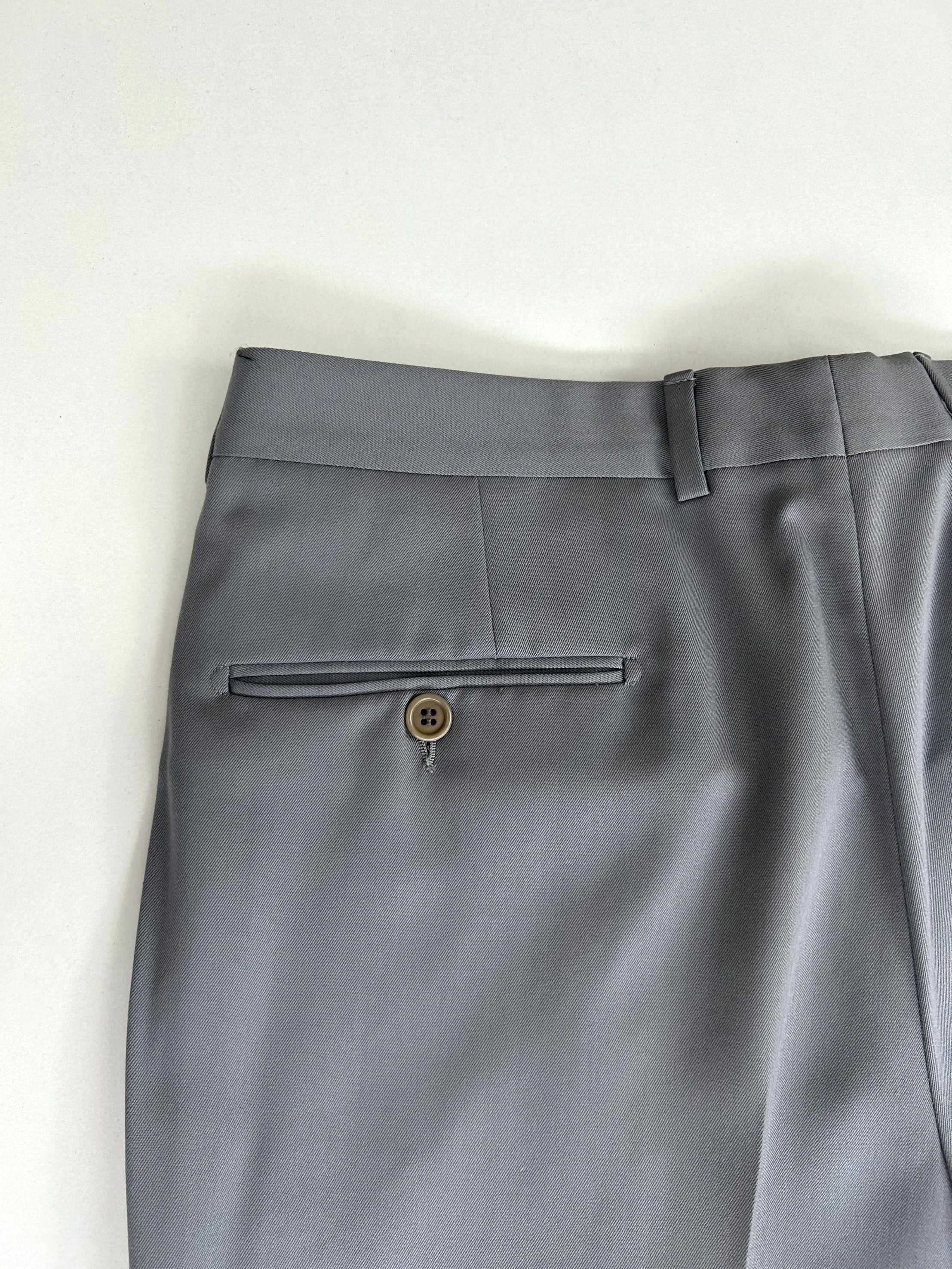 Pantalone Giorgio Reggiani azzurro, dettaglio tessuto