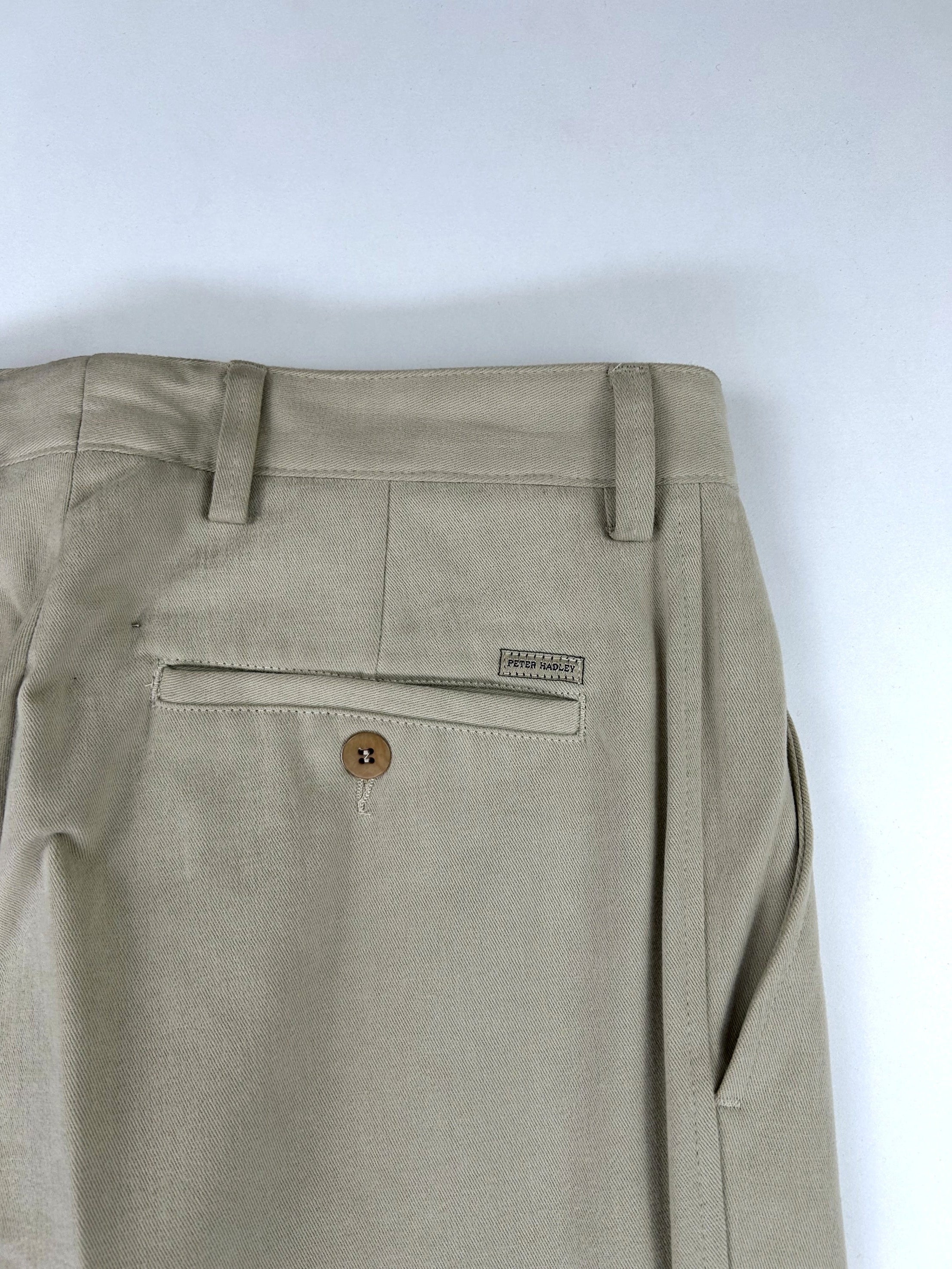 Pantalone Peter Hadley sabbia, etichetta brand