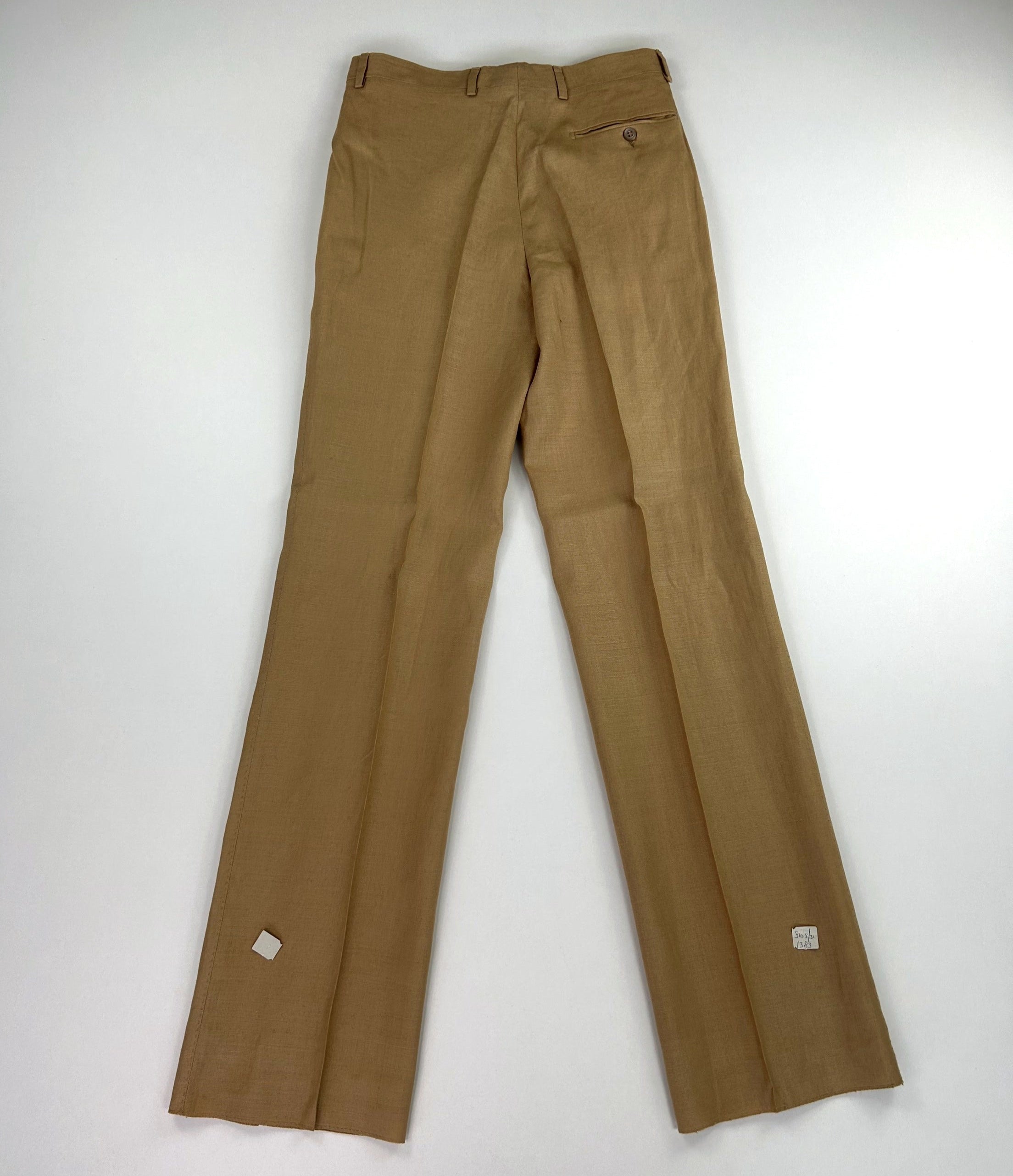 Pantalone Alexander marrone chiaro tabacco, dettaglio tessuto