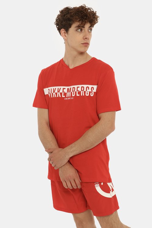 Bikkembergs t-shirt rossa — pezzo unico d'archivio — IlBotteghino