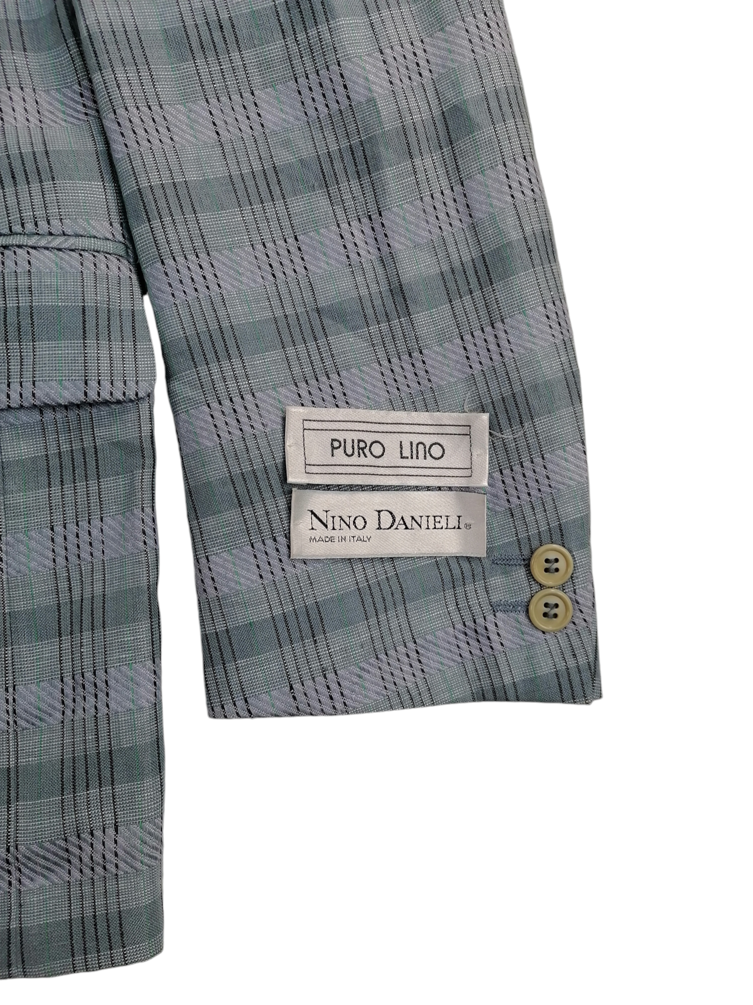 Nino Danieli giacca lino — dettaglio sartoriale — IlBotteghino