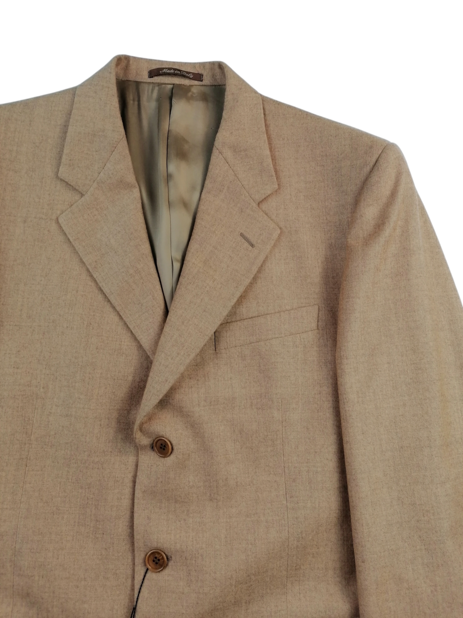 Giorgio Reggiani completo lana — dettaglio sartoriale — IlBotteghino