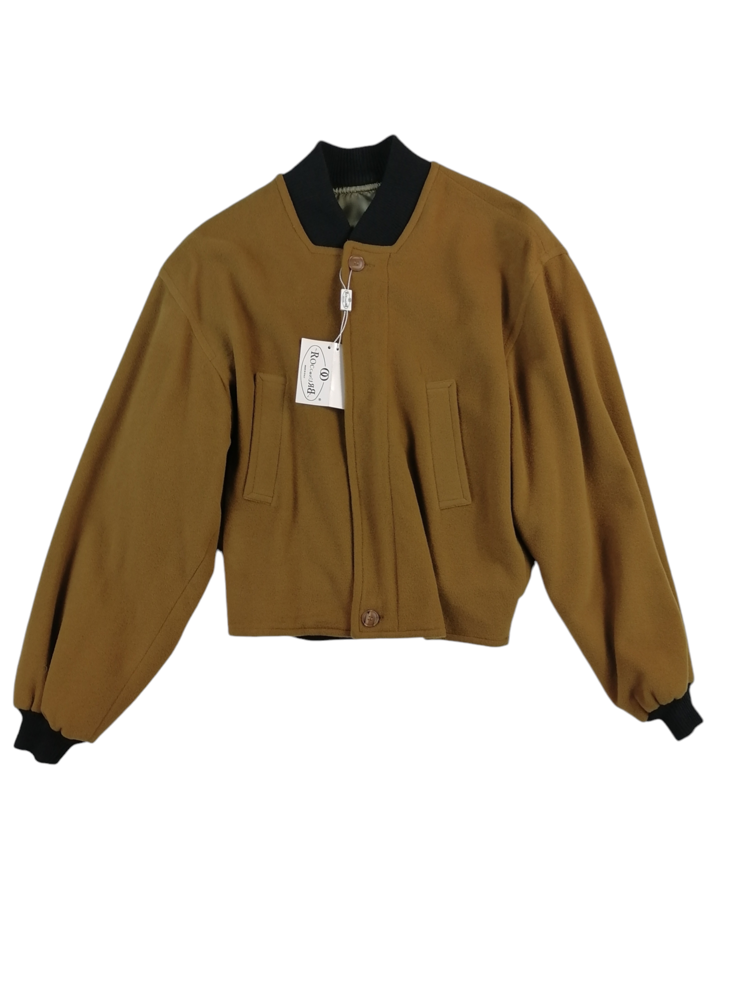 Giacca Rocco Bruno marrone lana e nylon, taglia IT 46 — IlBotteghino