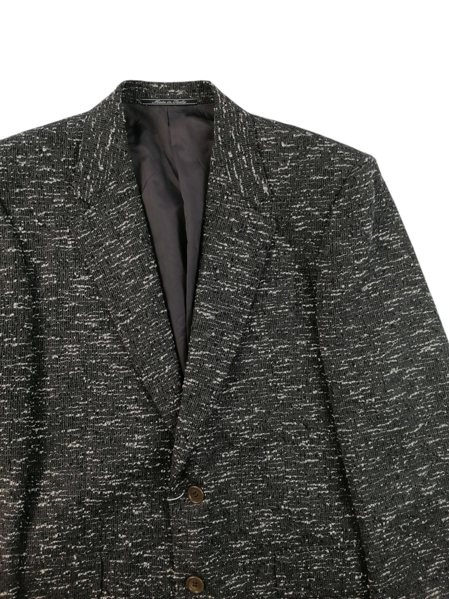Nino Danieli giacca mohair — dettaglio sartoriale — IlBotteghino