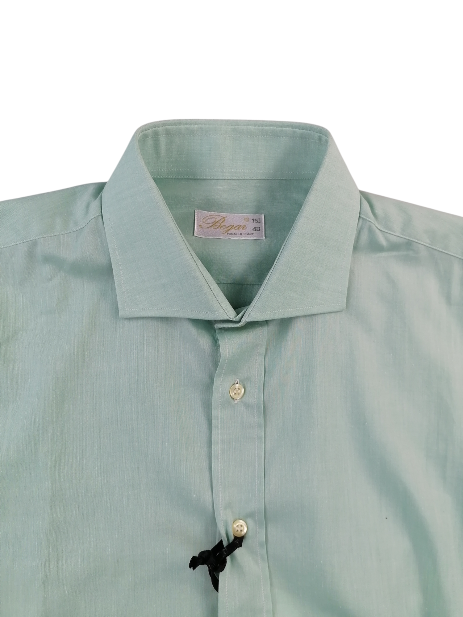 Bogar camicia cotone — dettaglio colletto — IlBotteghino