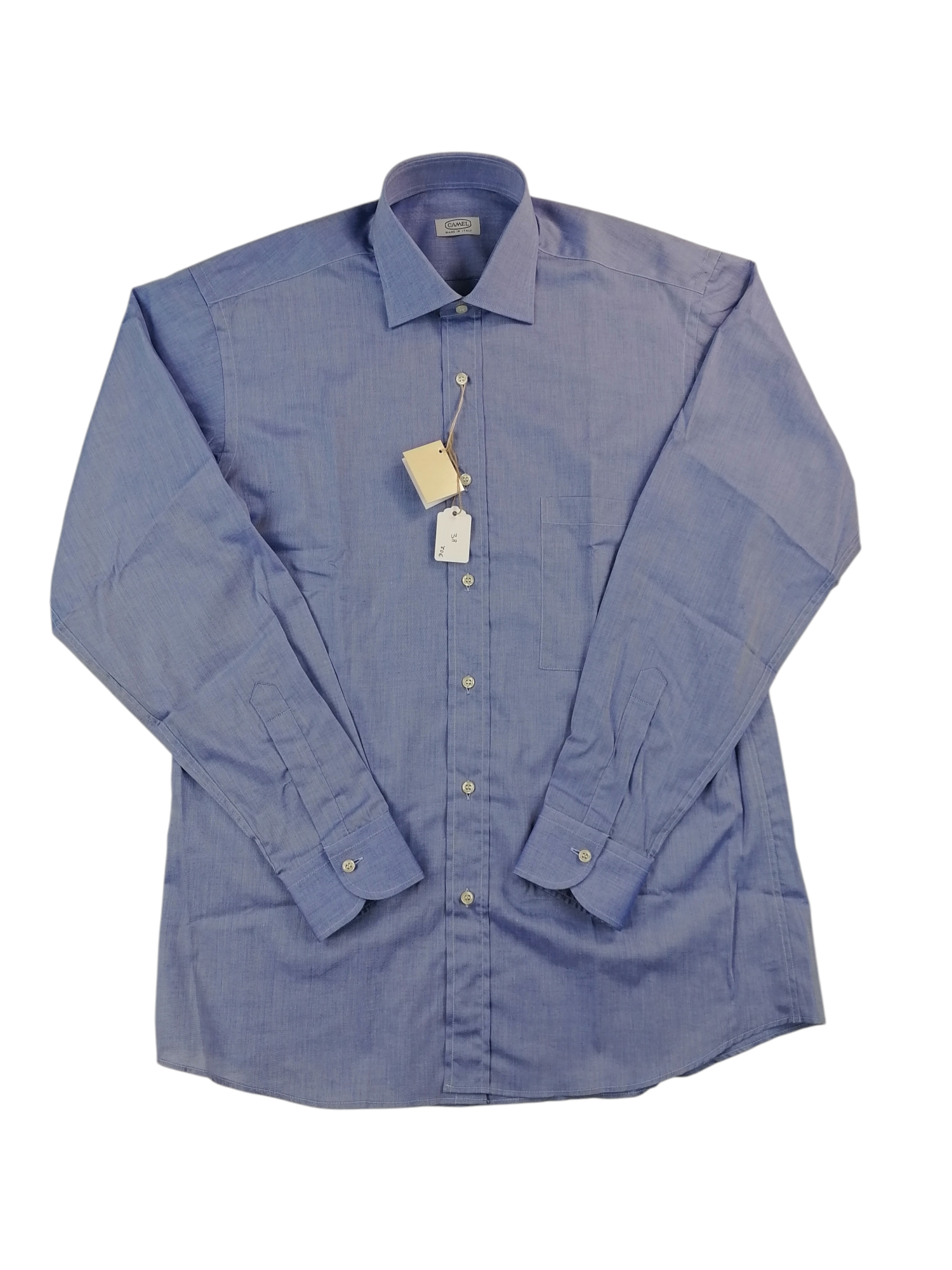 Camicia Camel in cotone, taglia 38 — IlBotteghino