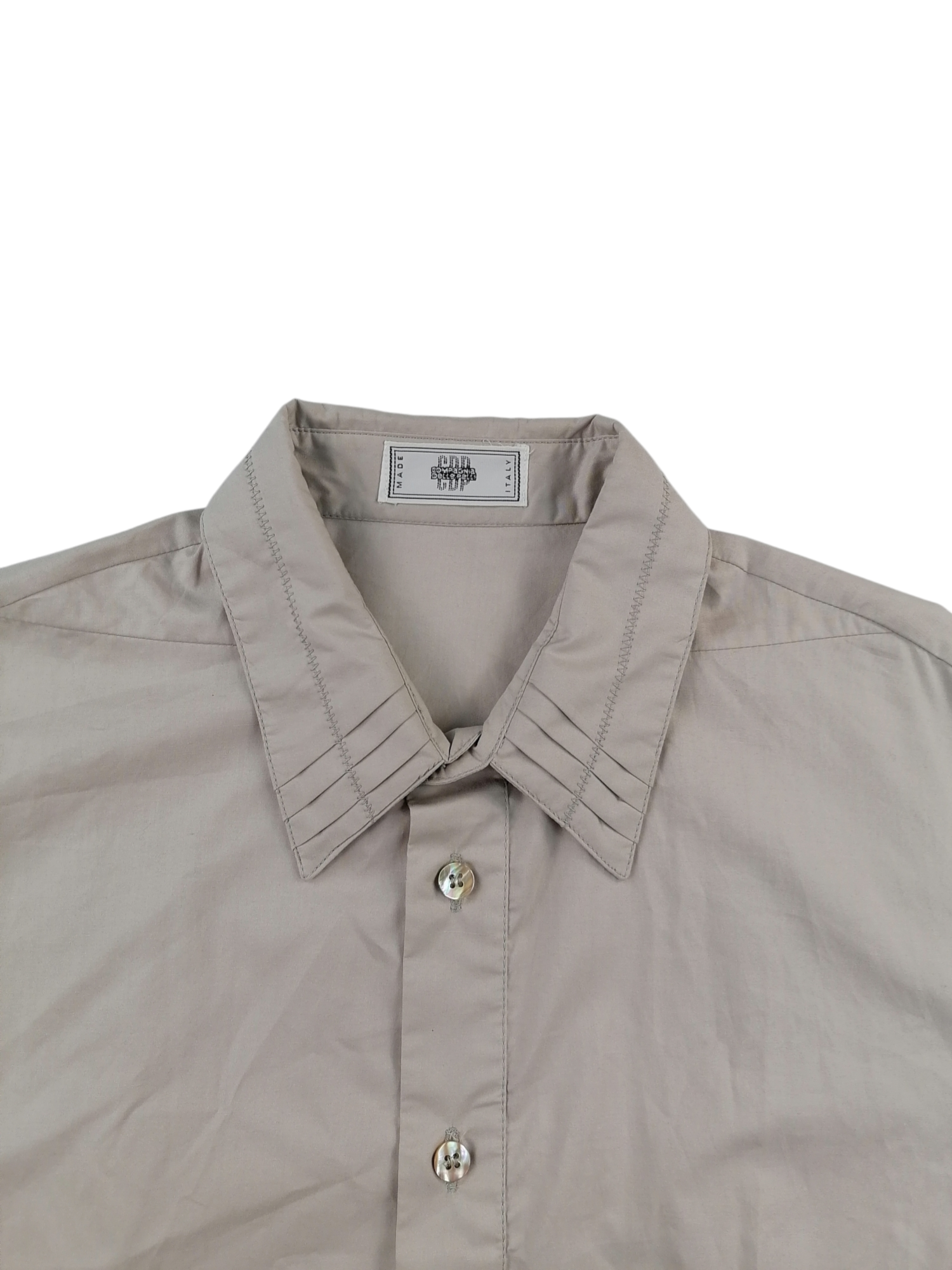 Compagnia delle Pelli camicia — dettaglio colletto — IlBotteghino