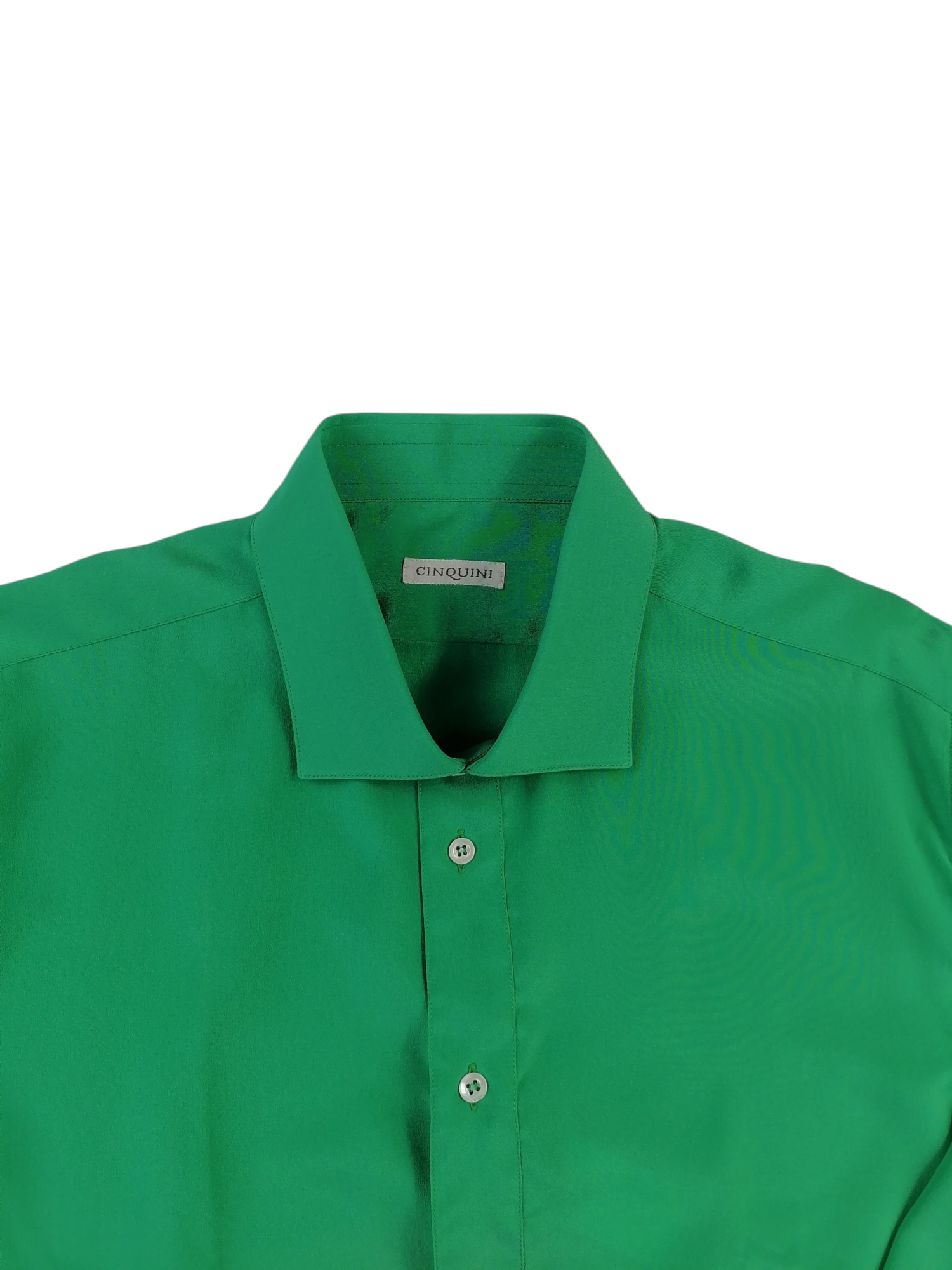 Cinquini camicia seta 39 — dettaglio colletto — IlBotteghino
