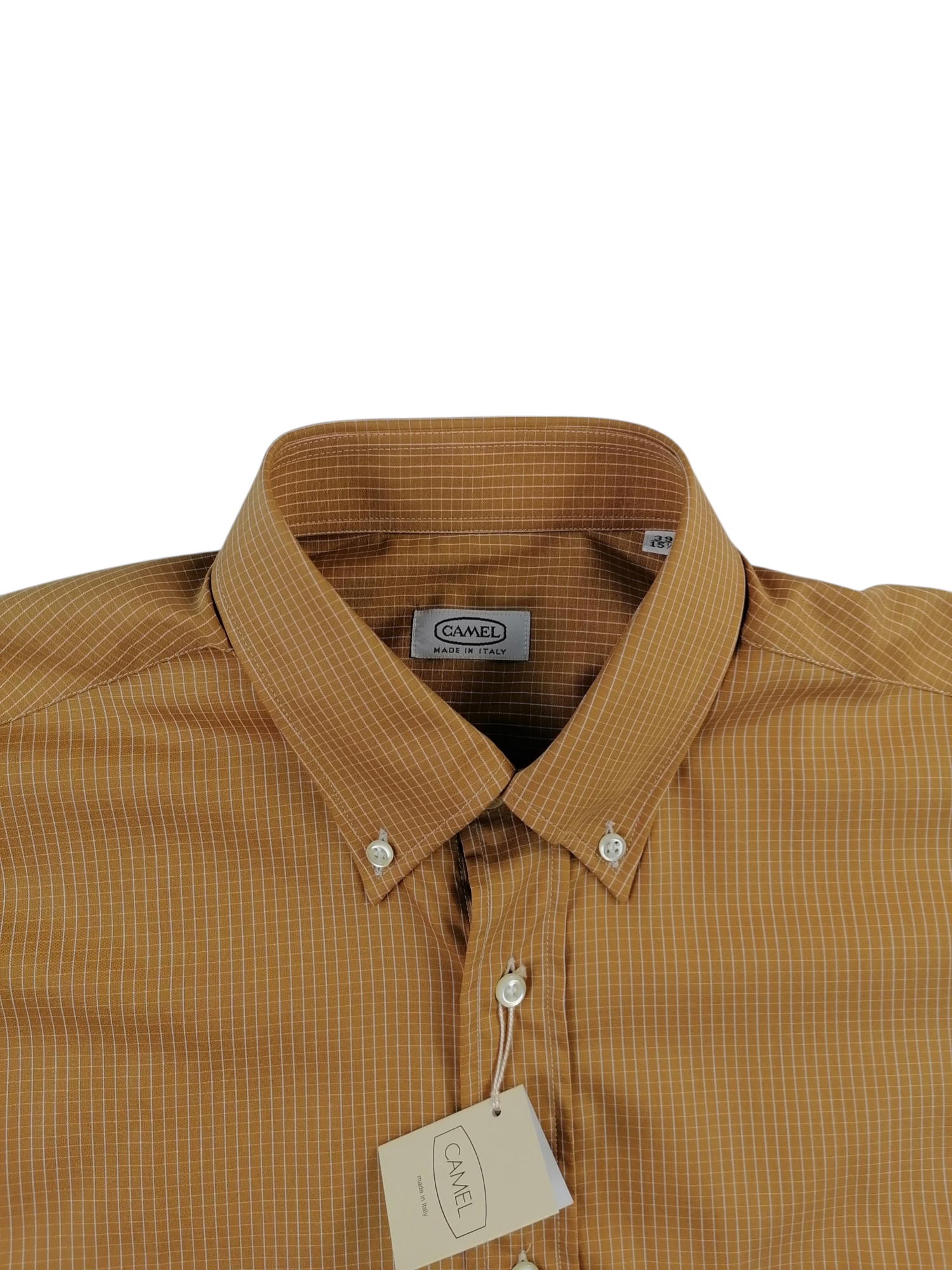 Camel camicia 38 — puro cotone — IlBotteghino