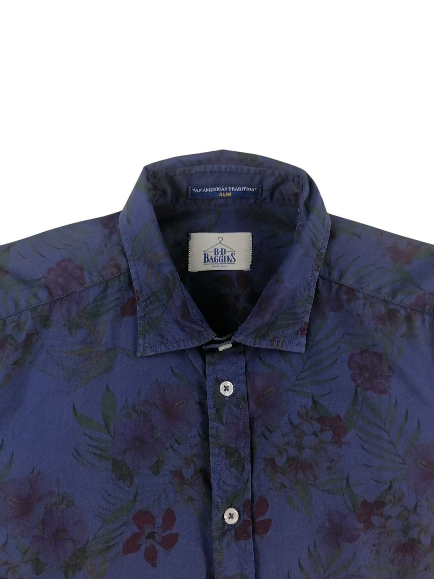 B D Baggies camicia cotone — dettaglio colletto — IlBotteghino