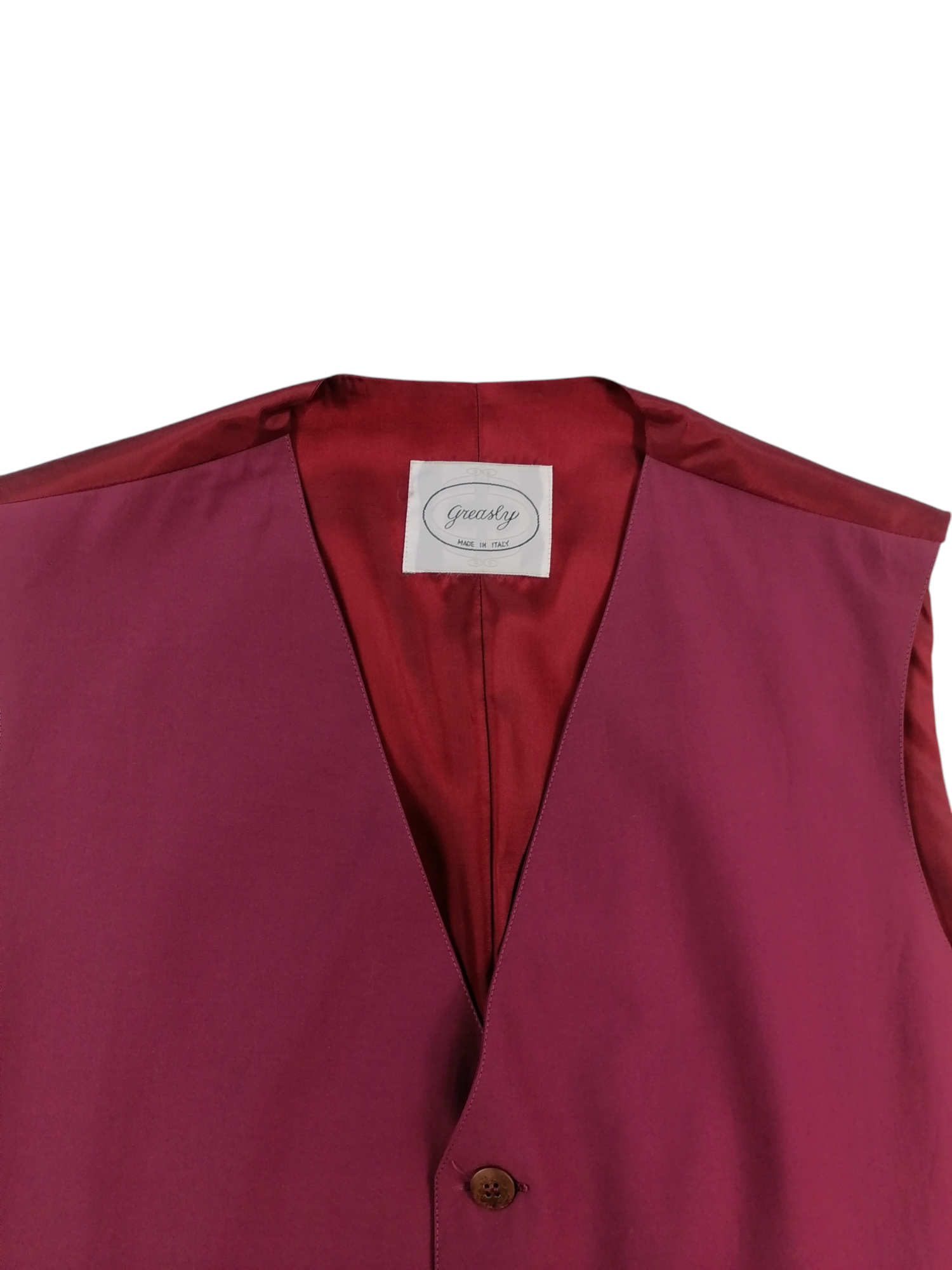 Greasly gilet — dettaglio sartoriale — IlBotteghino