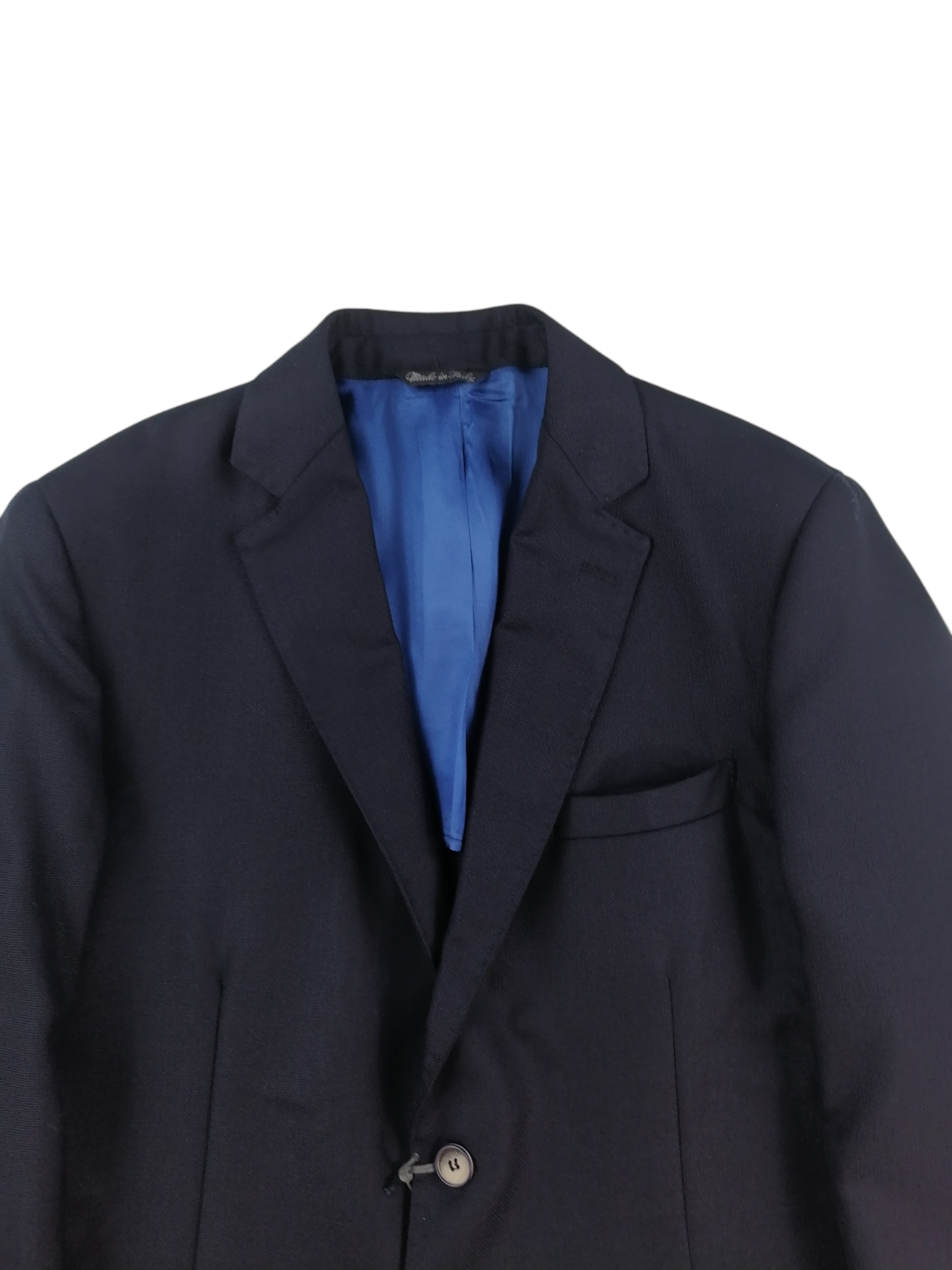 Alessandro Gilles giacca cotone — dettaglio sartoriale — IlBotteghino