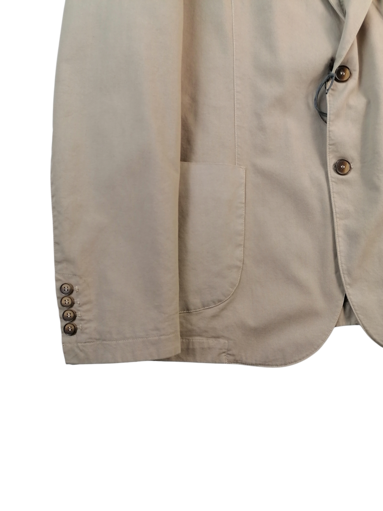 Alessandro Gilles giacca cotone — dettaglio sartoriale — IlBotteghino