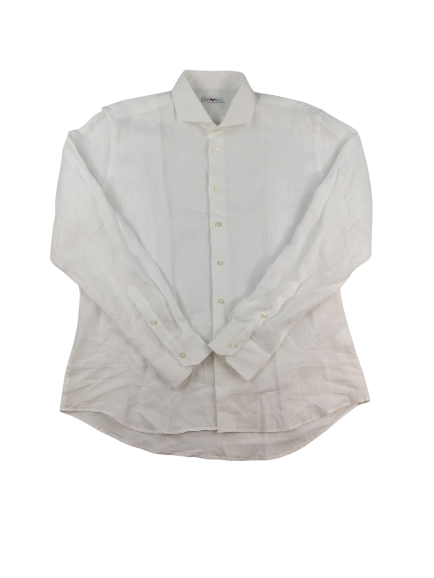 Camicia Asso di Cuori bianca, taglia XXL — IlBotteghino