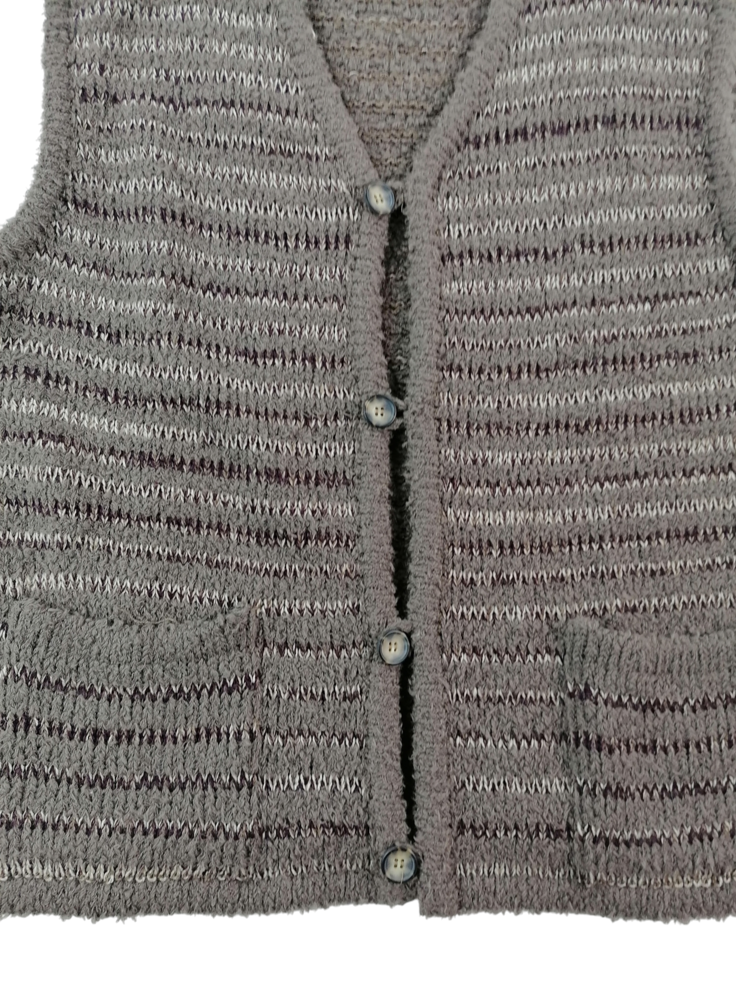 Misteri del Cerchio gilet felpato — dettaglio tessuto — IlBotteghino
