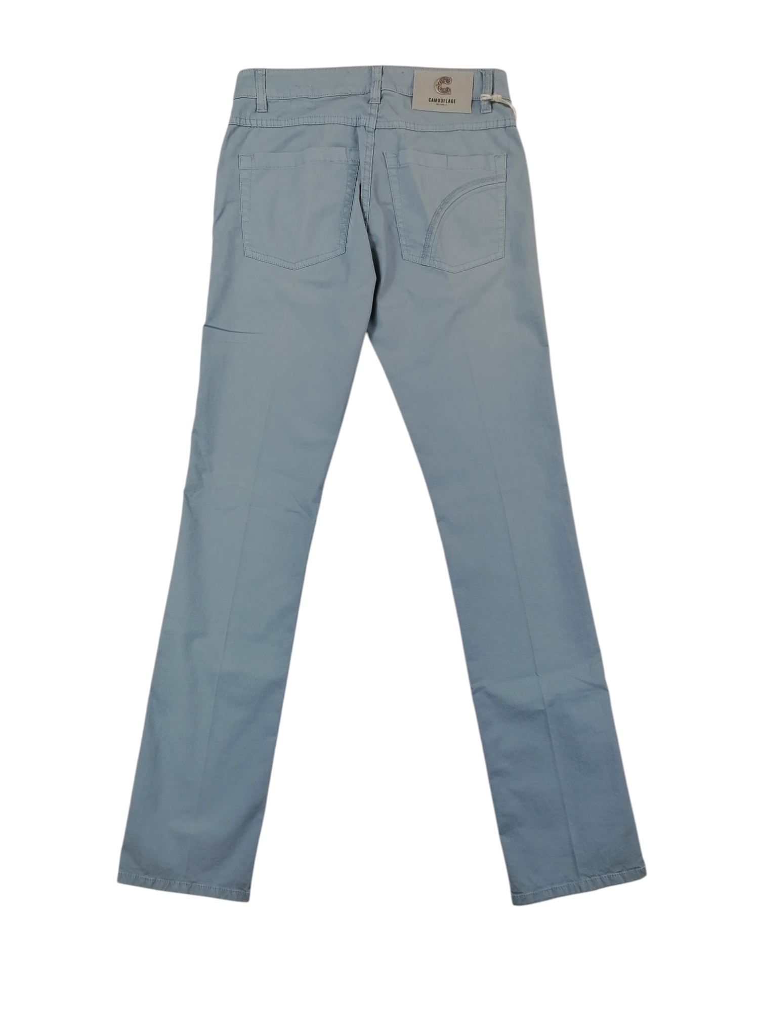 Camouflage pantalone azzurro — dettaglio tasca — IlBotteghino