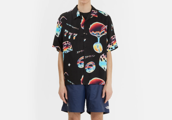 Edwin camicia nera cocktail — archivio streetwear — IlBotteghino