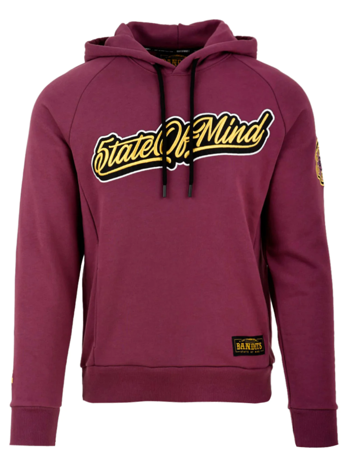 Felpa State of Mind purple logo ricamato, taglia XL — IlBotteghino