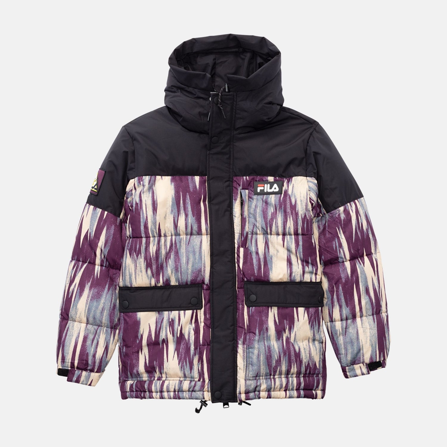 Giubbotto imbottito Fila nero camo, taglia XS — IlBotteghino