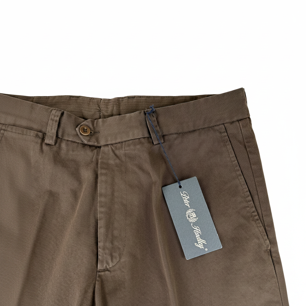 Peter Hadley pantalone marrone — Made in Italy — IlBotteghino