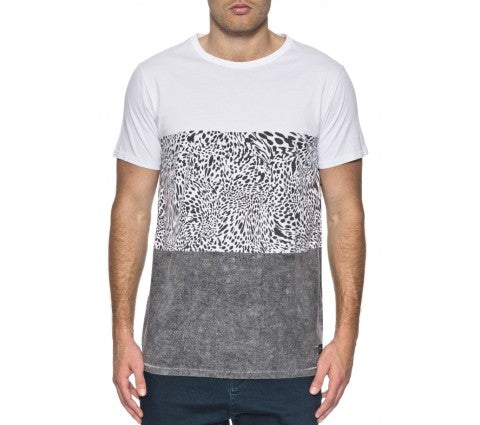 T-shirt Globe Endless bianca/grigia, taglia XL — IlBotteghino