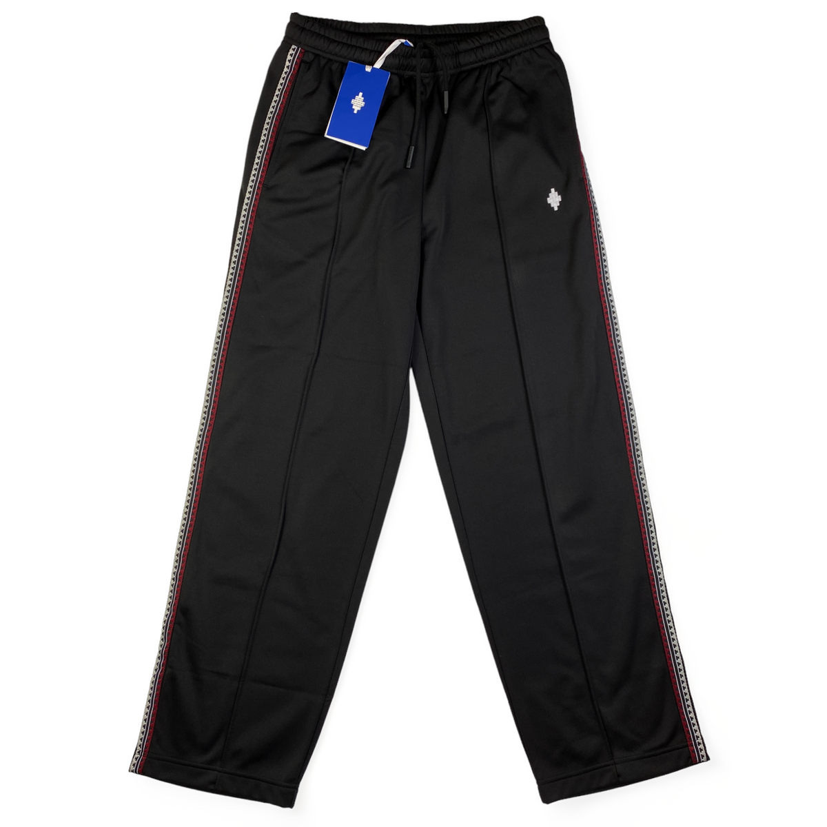 Pantalone tuta Marcelo Burlon nero con banda laterale, taglia M — IlBotteghino