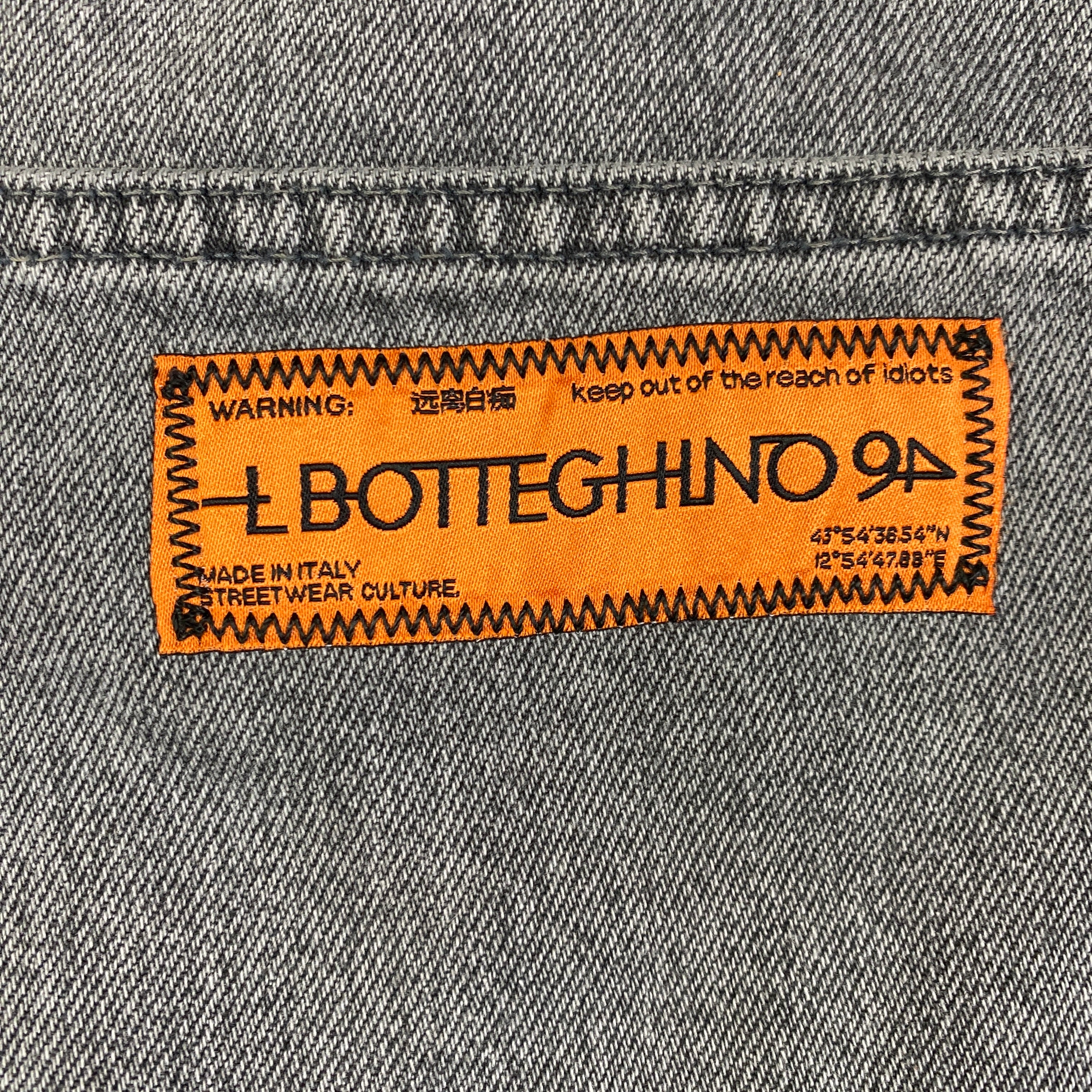 IlBotteghino short jeans smoky grey — denim streetwear — IlBotteghino