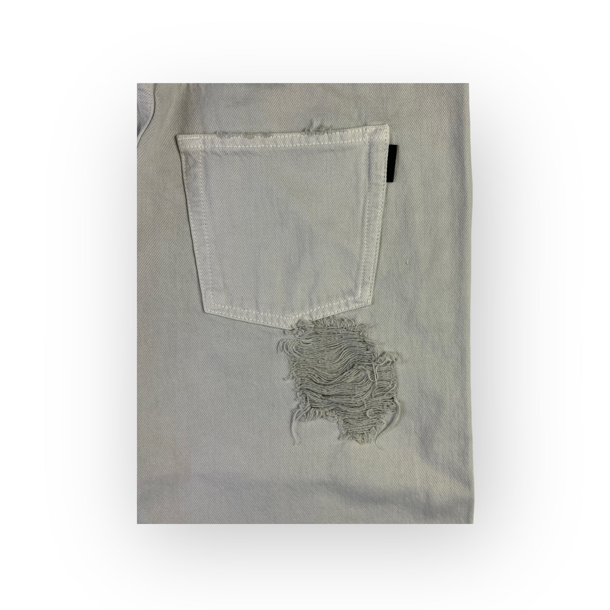 Saint Laurent jeans ghiaccio strappi — denim d'archivio — IlBotteghino