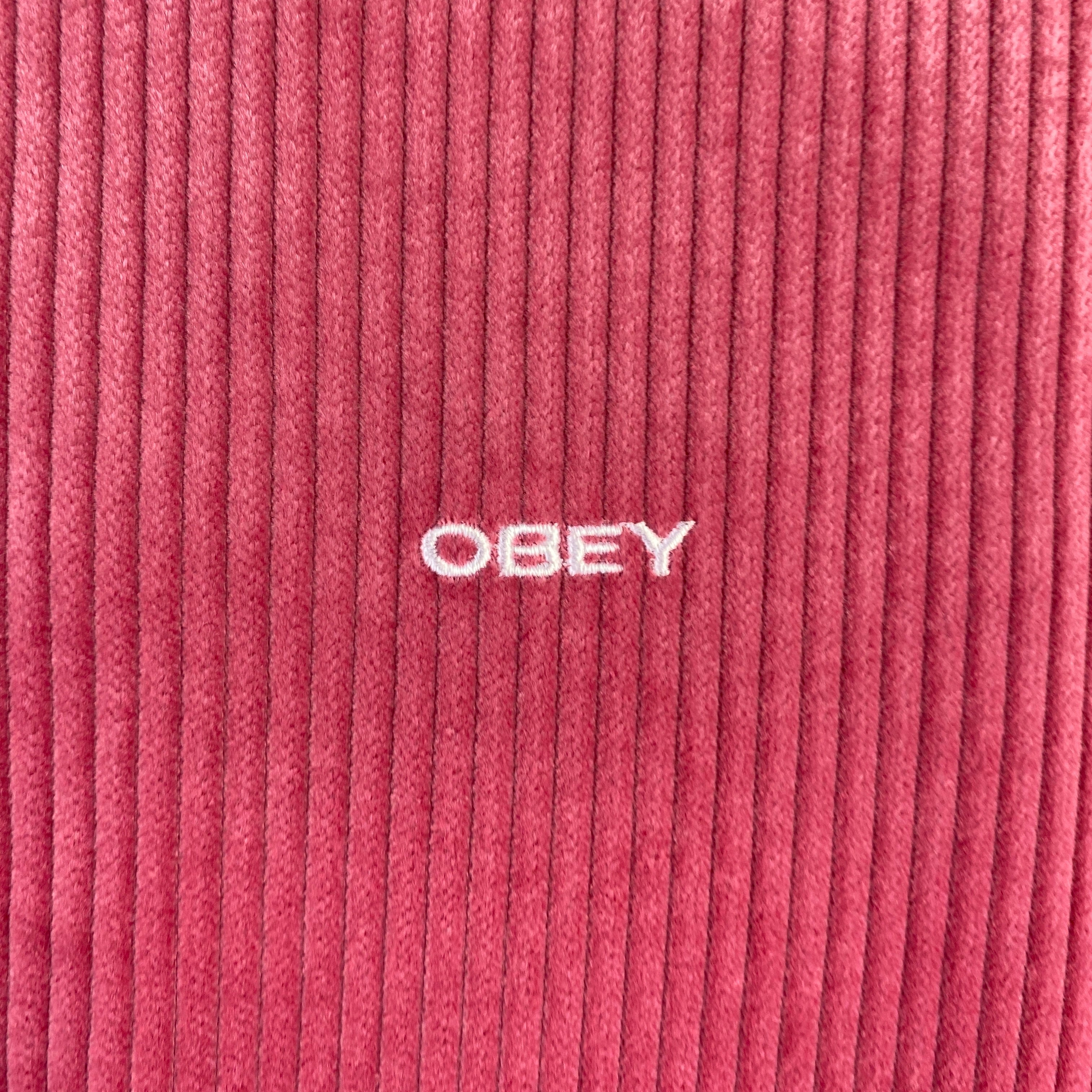 Obey fleece rosa — pezzo unico d'archivio — IlBotteghino