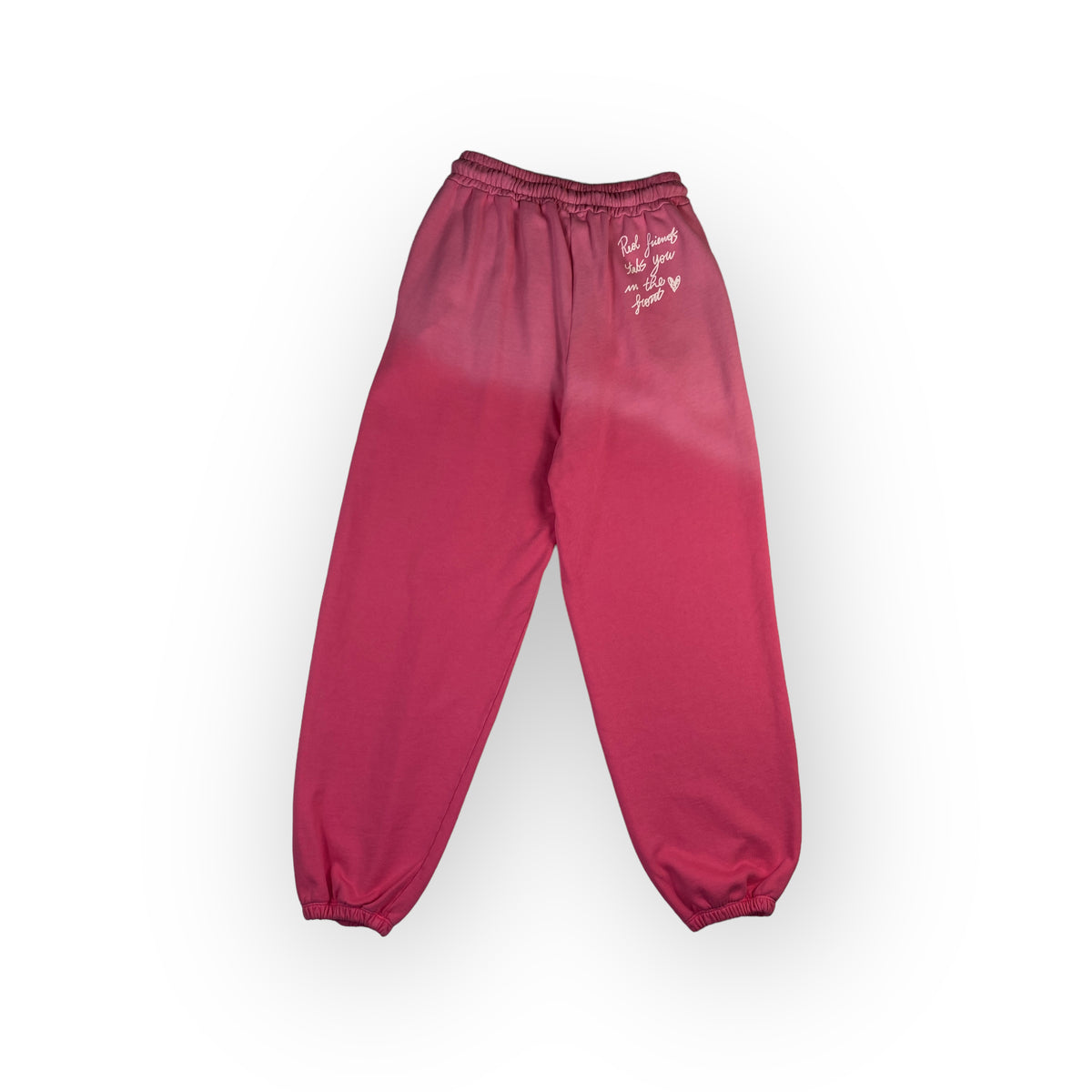 Disclaimer pantalone tuta rosa — streetwear d'archivio — IlBotteghino