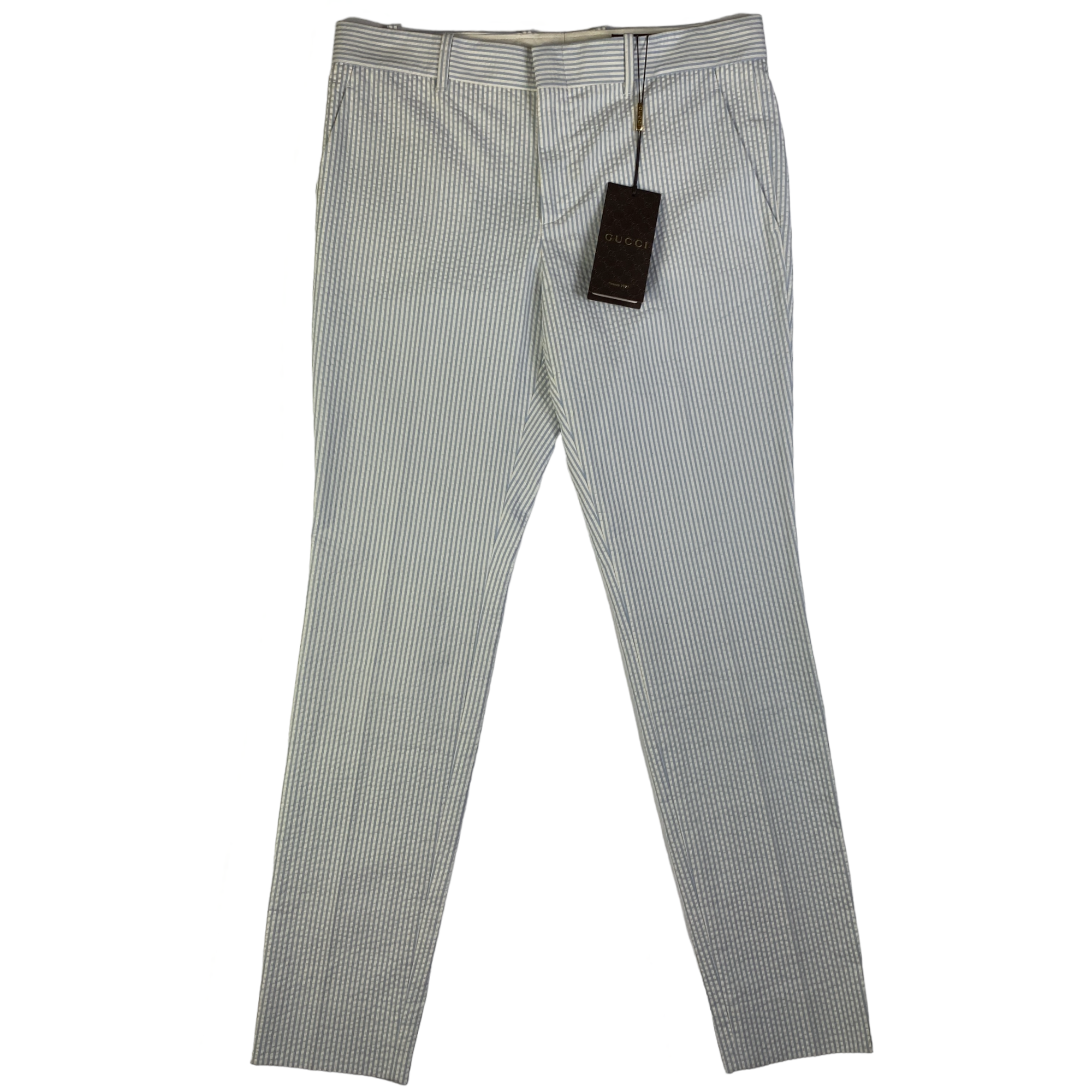 Pantalone Gucci righe azzurre e bianche da donna, taglie XS-M — IlBotteghino