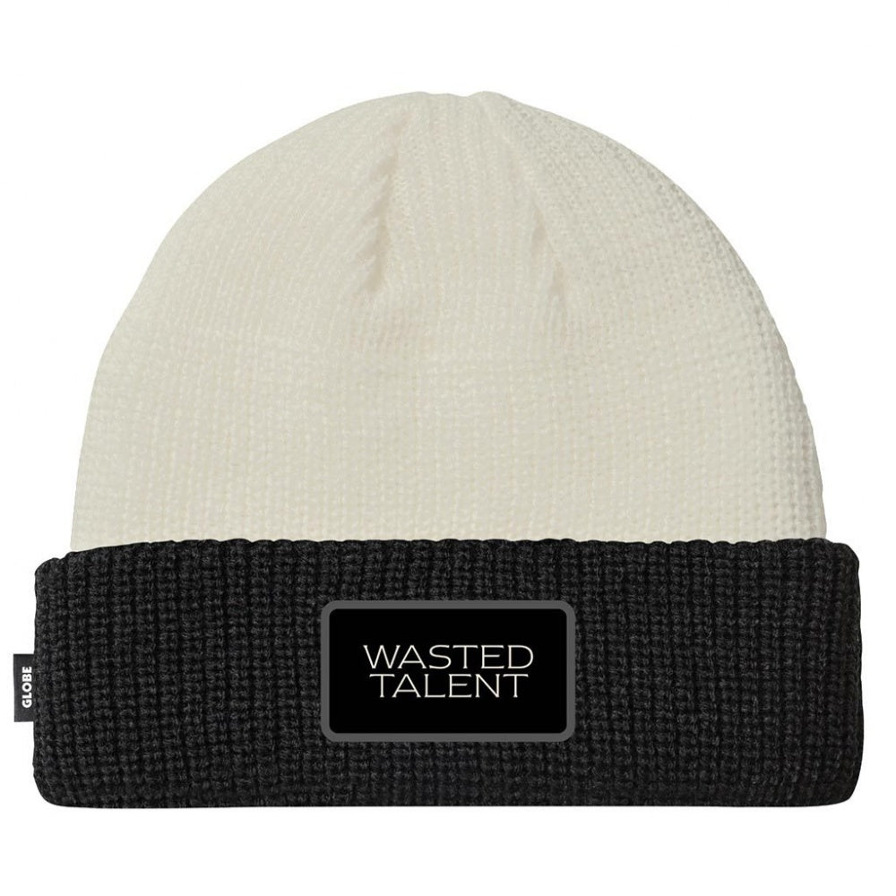 Cappellino a cuffia Globe Wasted Talent nero/bianco, taglia unica — IlBotteghino