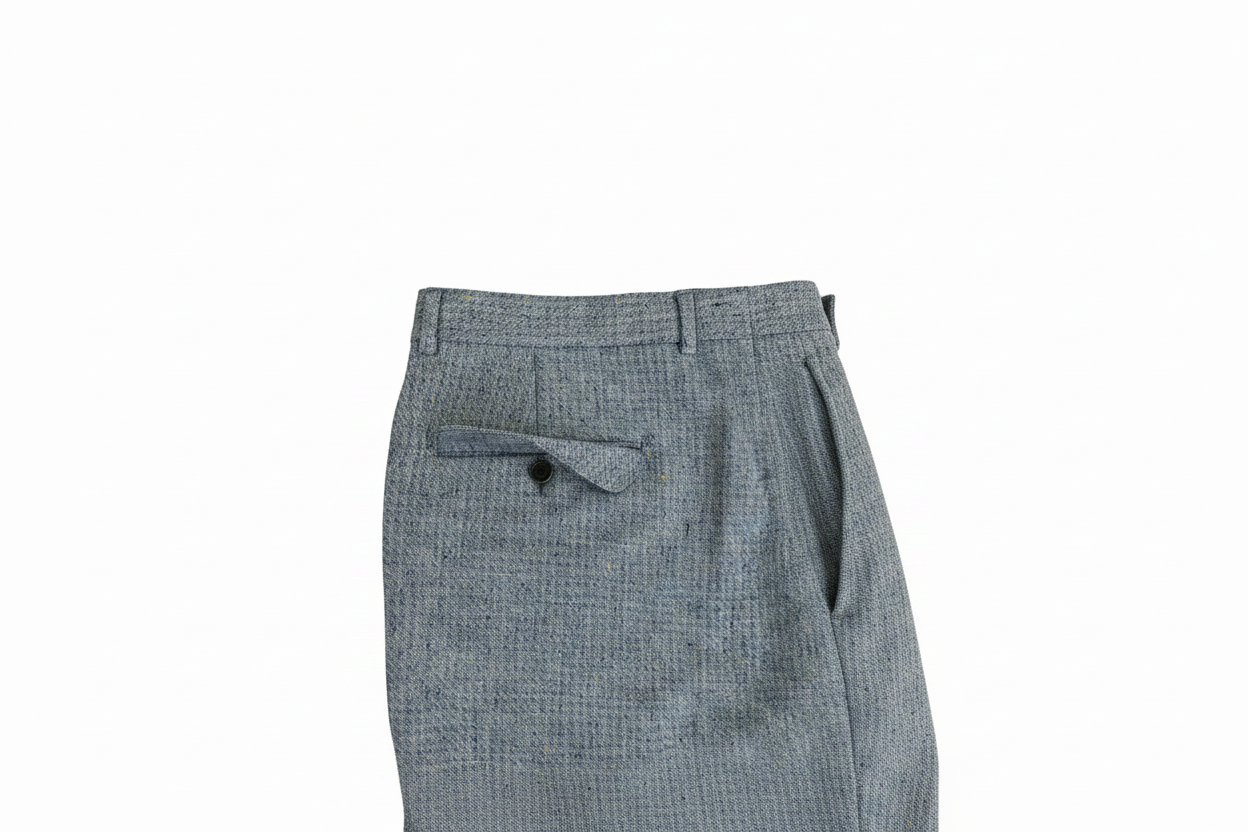 Giorgio Reggiani pantalone lana-seta — dettaglio pinces — IlBotteghino