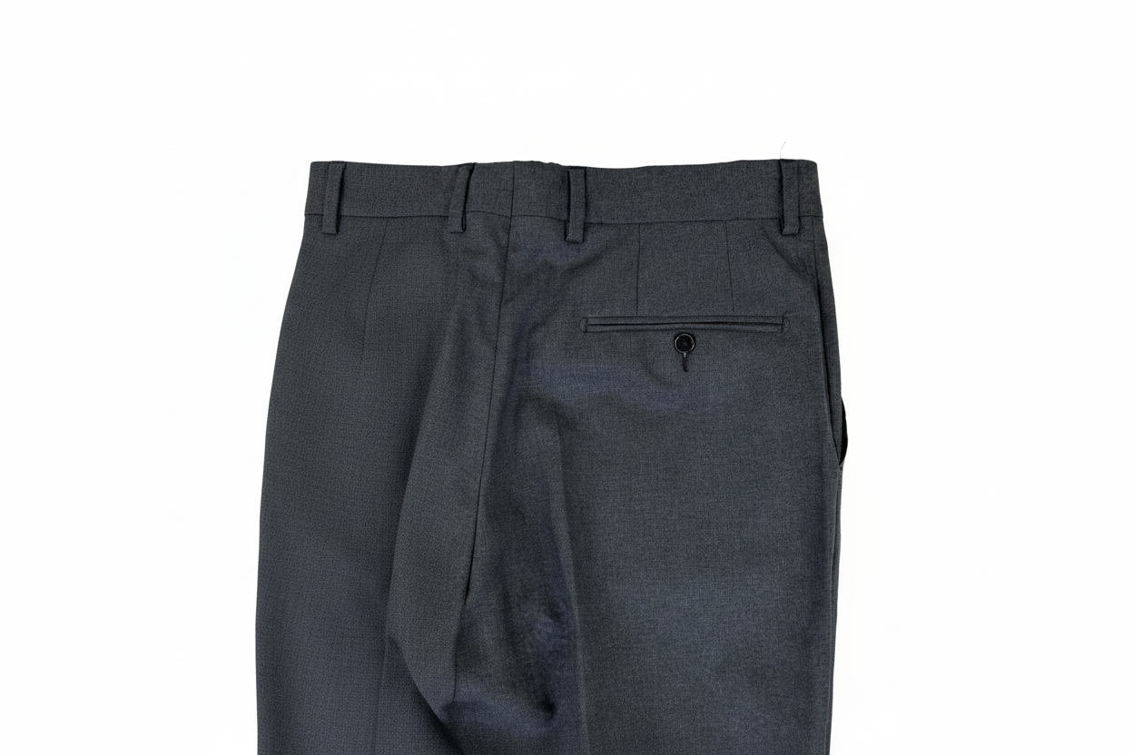 Berry Green Line pantalone grigio — dettaglio tessuto — IlBotteghino