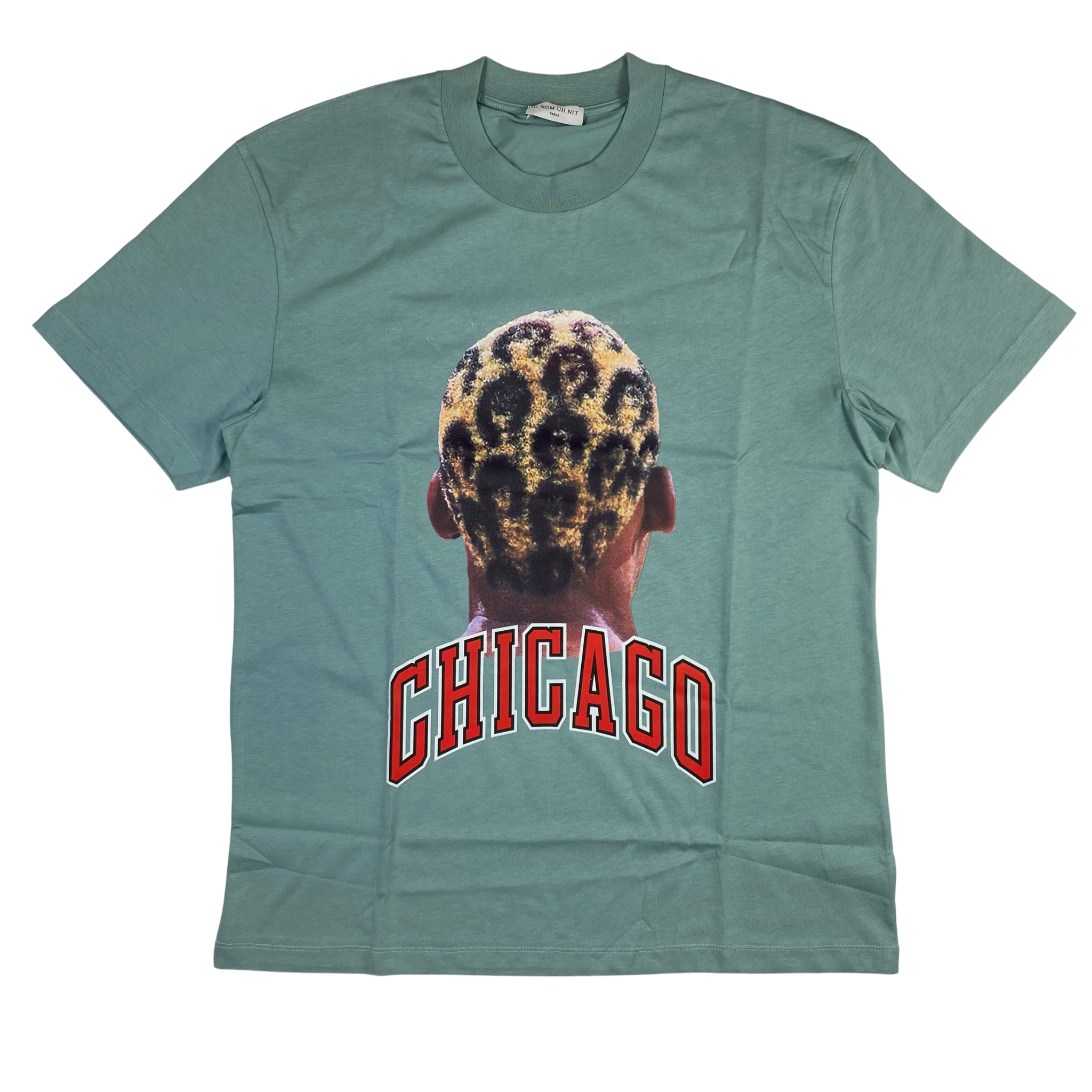 T-shirt Ih Nom Uh Nit verde acqua Rodman, taglie L e XL — IlBotteghino