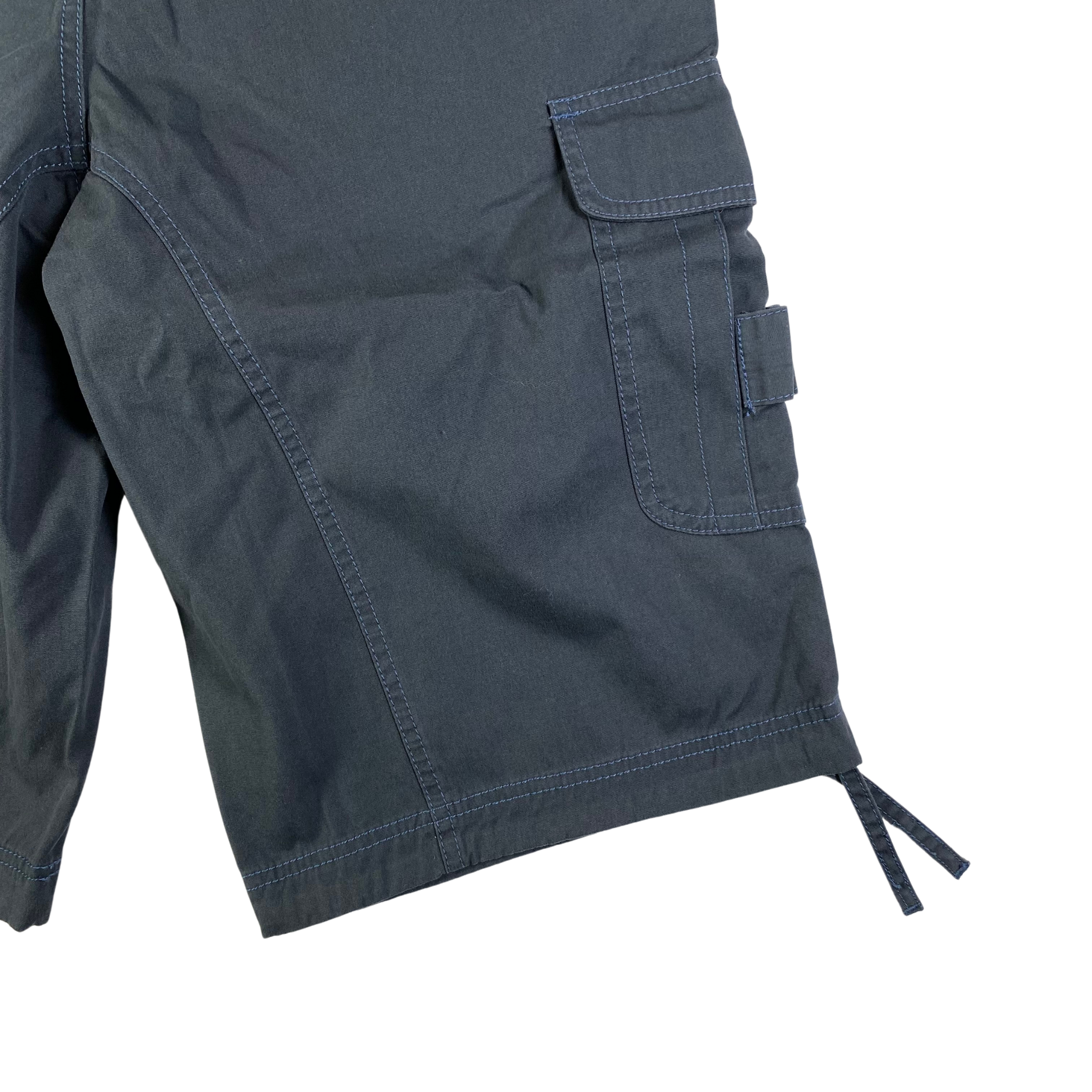 Adidas pantaloncini cargo blu scuro — pezzo unico d'archivio — IlBotteghino