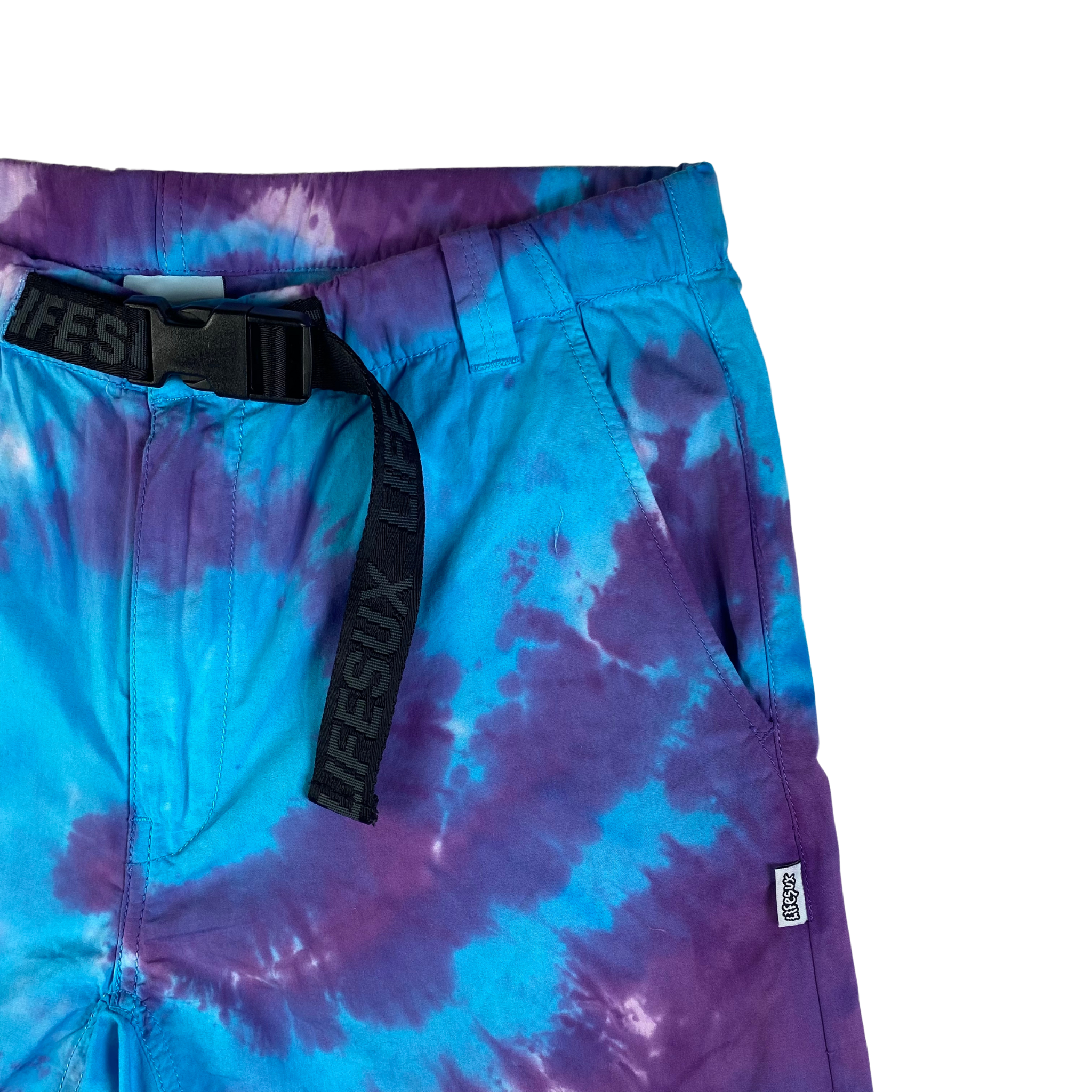 Life Sux pantaloncini azzurro — capo streetwear d'archivio — IlBotteghino