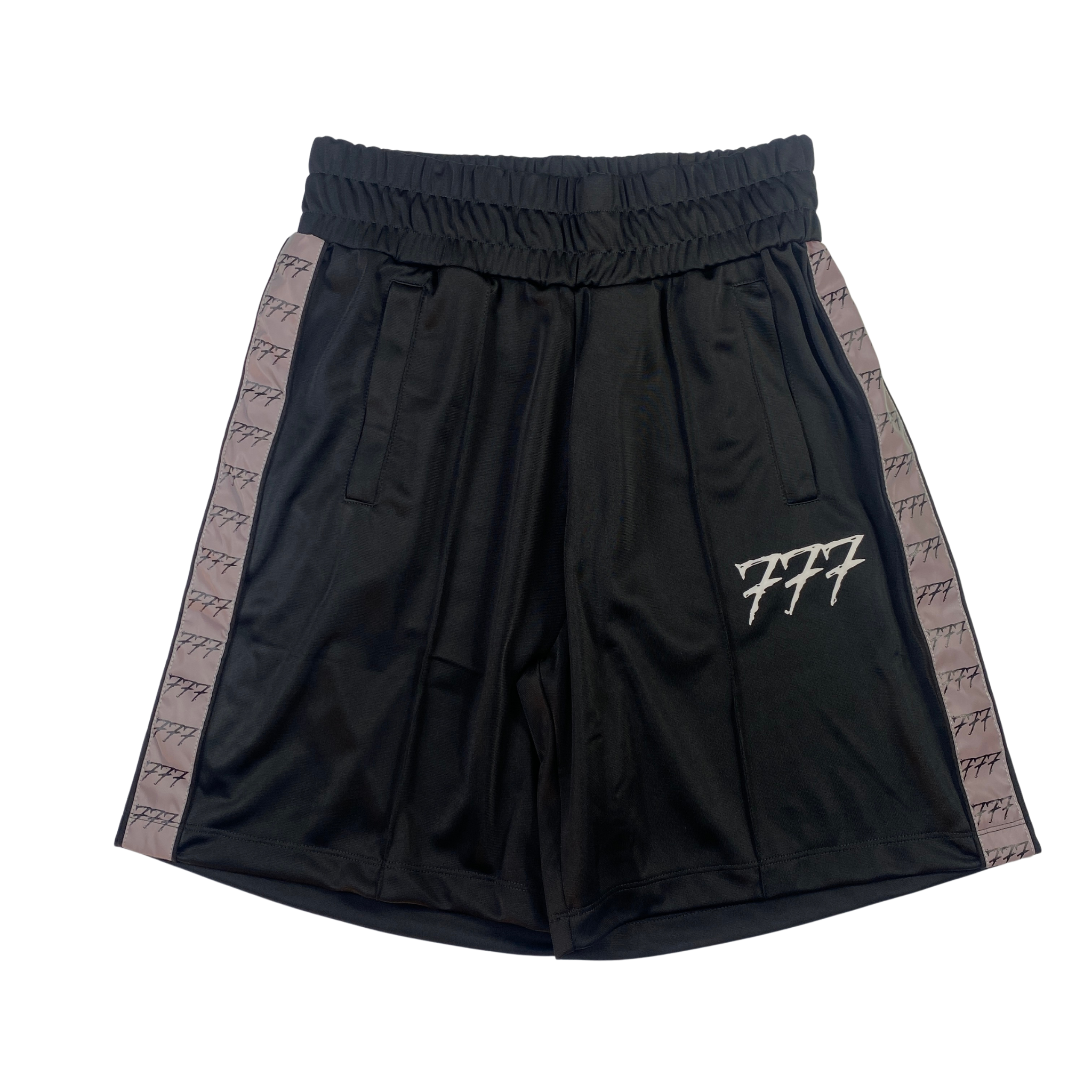 Short 777 nero con banda laterale grigia, taglia S — IlBotteghino
