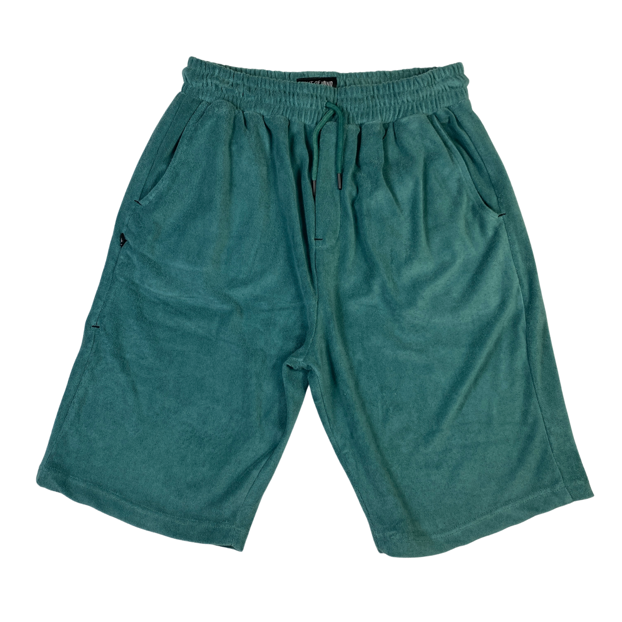 Short State of Mind velluto verde acqua, taglia XL — IlBotteghino
