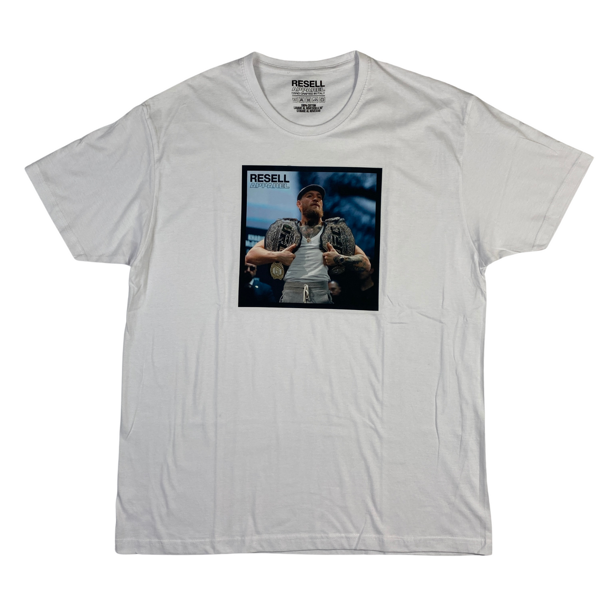 T-shirt Resell bianca McGregor, taglia XL — IlBotteghino