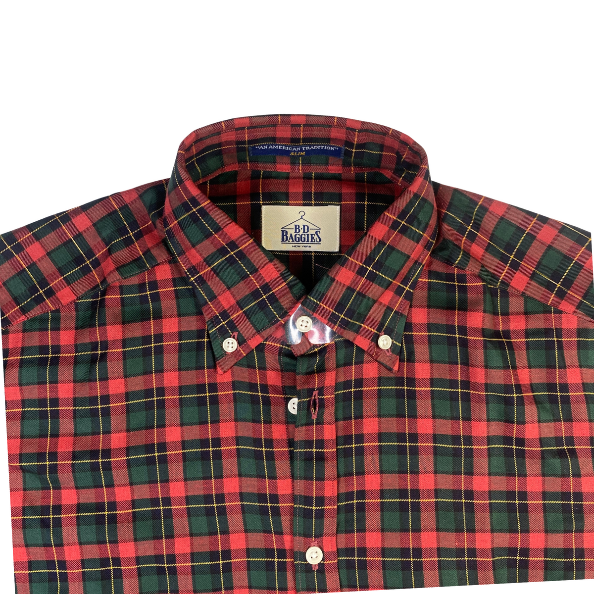 B.D. Baggies camicia scacchi — capo vintage d'archivio — IlBotteghino